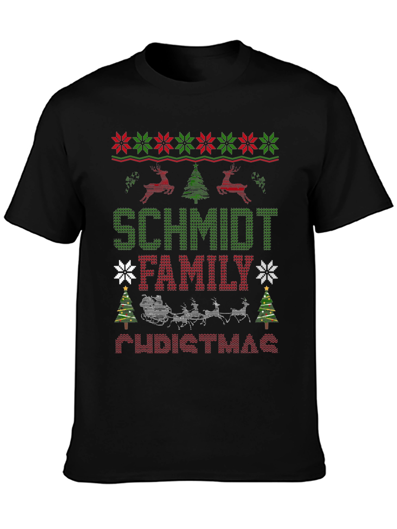 Schmidt Family Christmas Sweater T-Shirt
