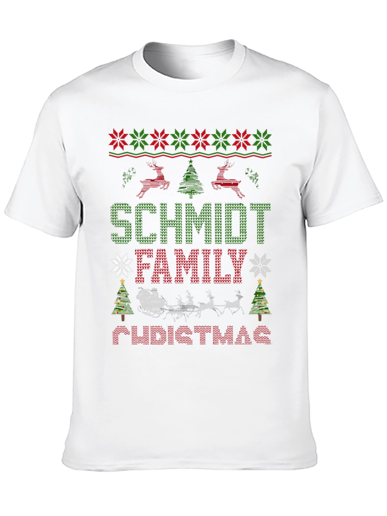 Schmidt Family Christmas Sweater T-Shirt