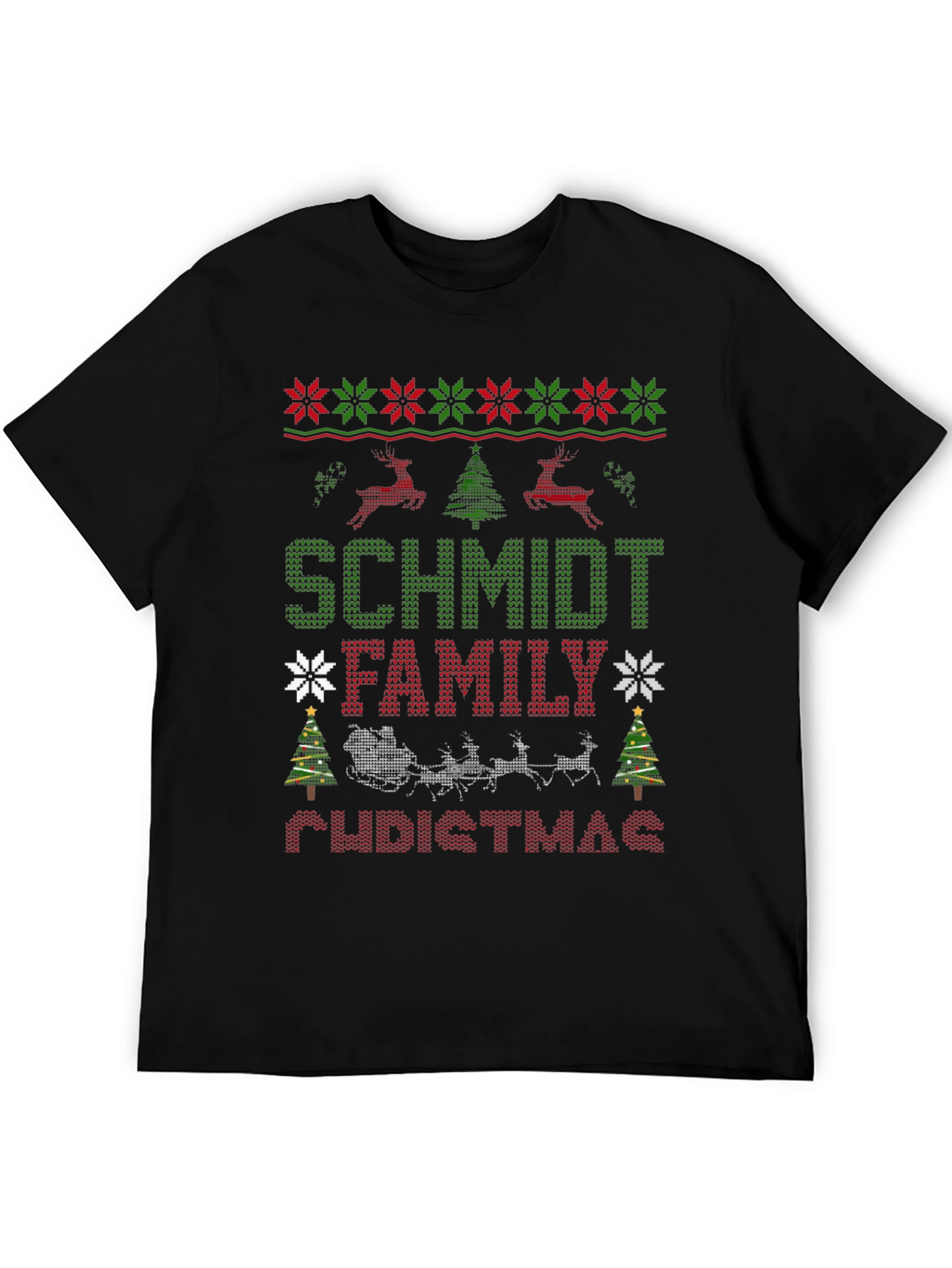 Schmidt Family Christmas Sweater T-Shirt