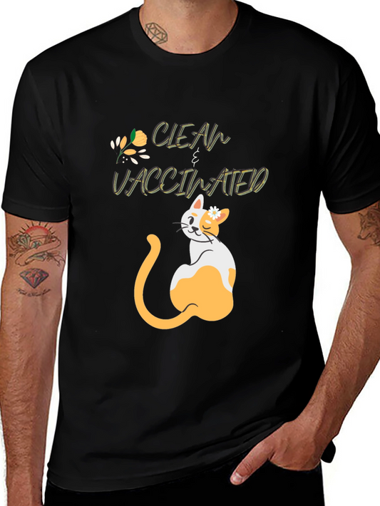 Clean & Vaccinated Cat T-Shirt