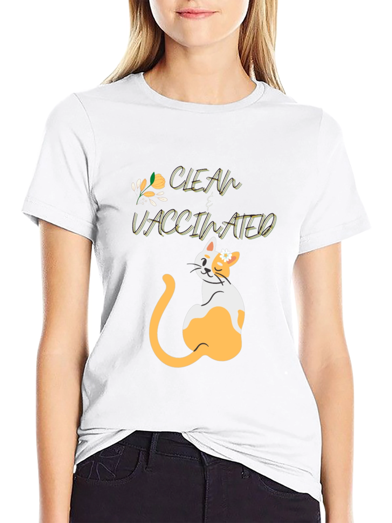 Clean & Vaccinated Cat T-Shirt