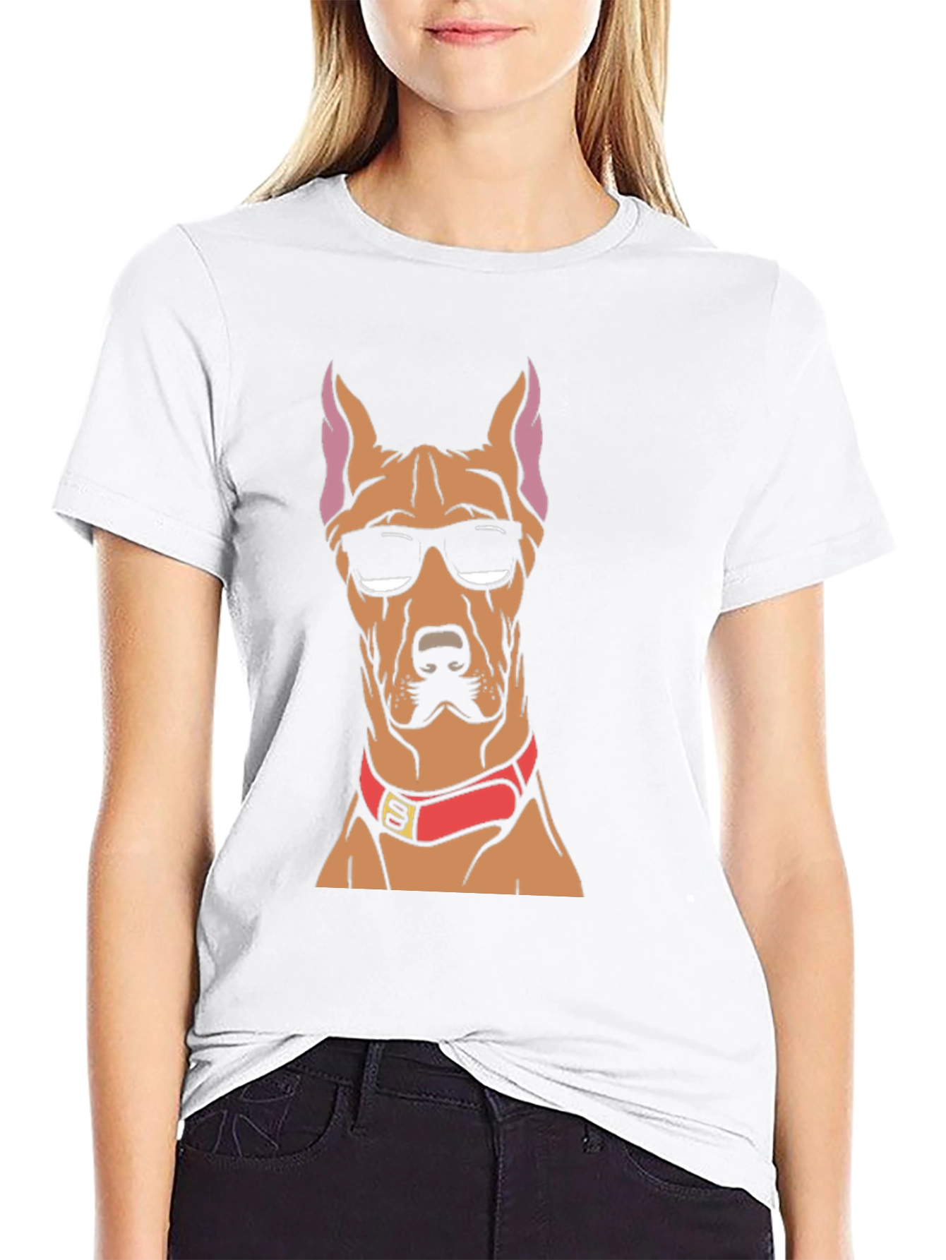 Cool Dog T-Shirt: Doberman with Sunglasses