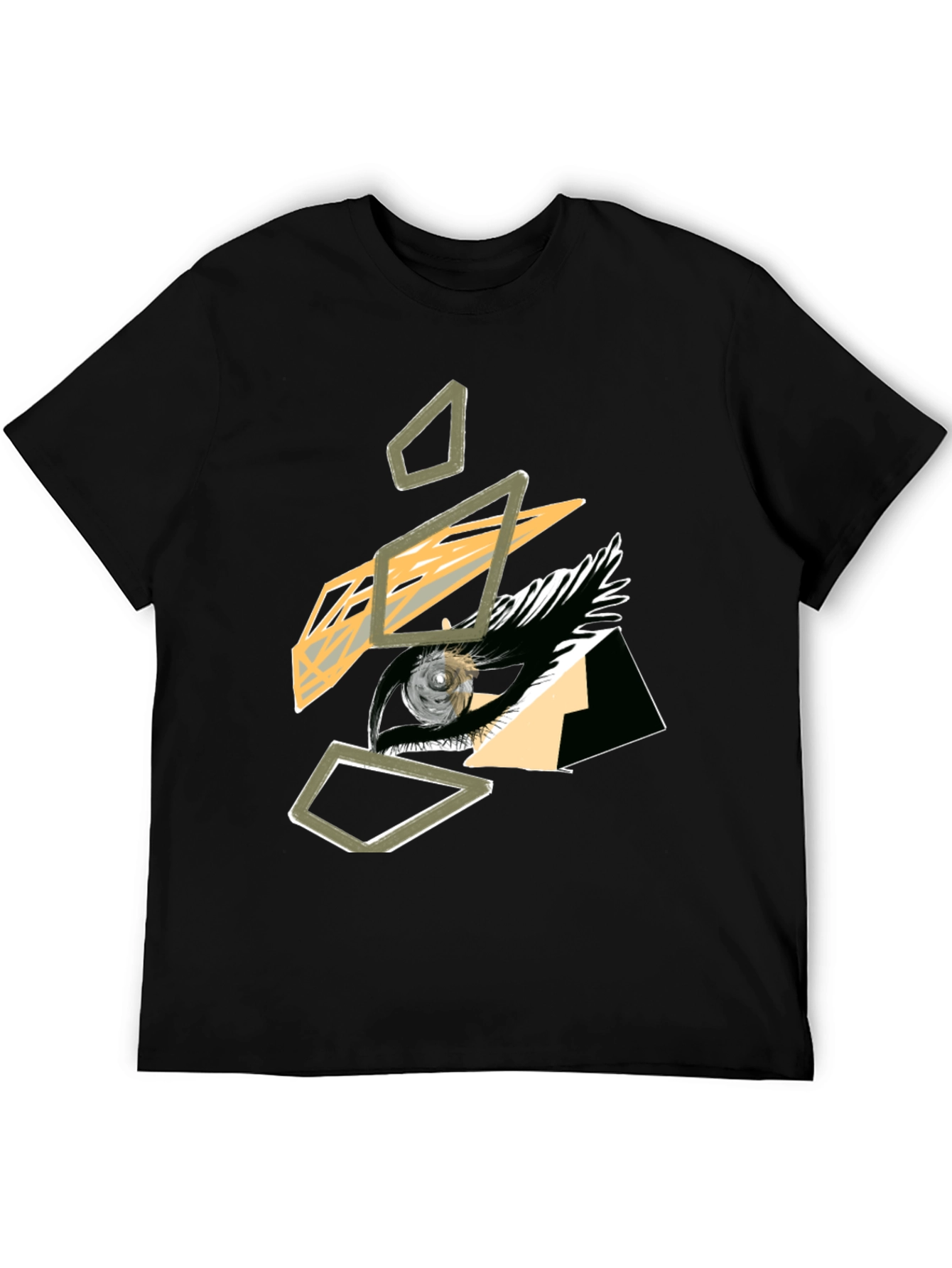 Abstract Eye Graphic Tee - Modern Art Shirt