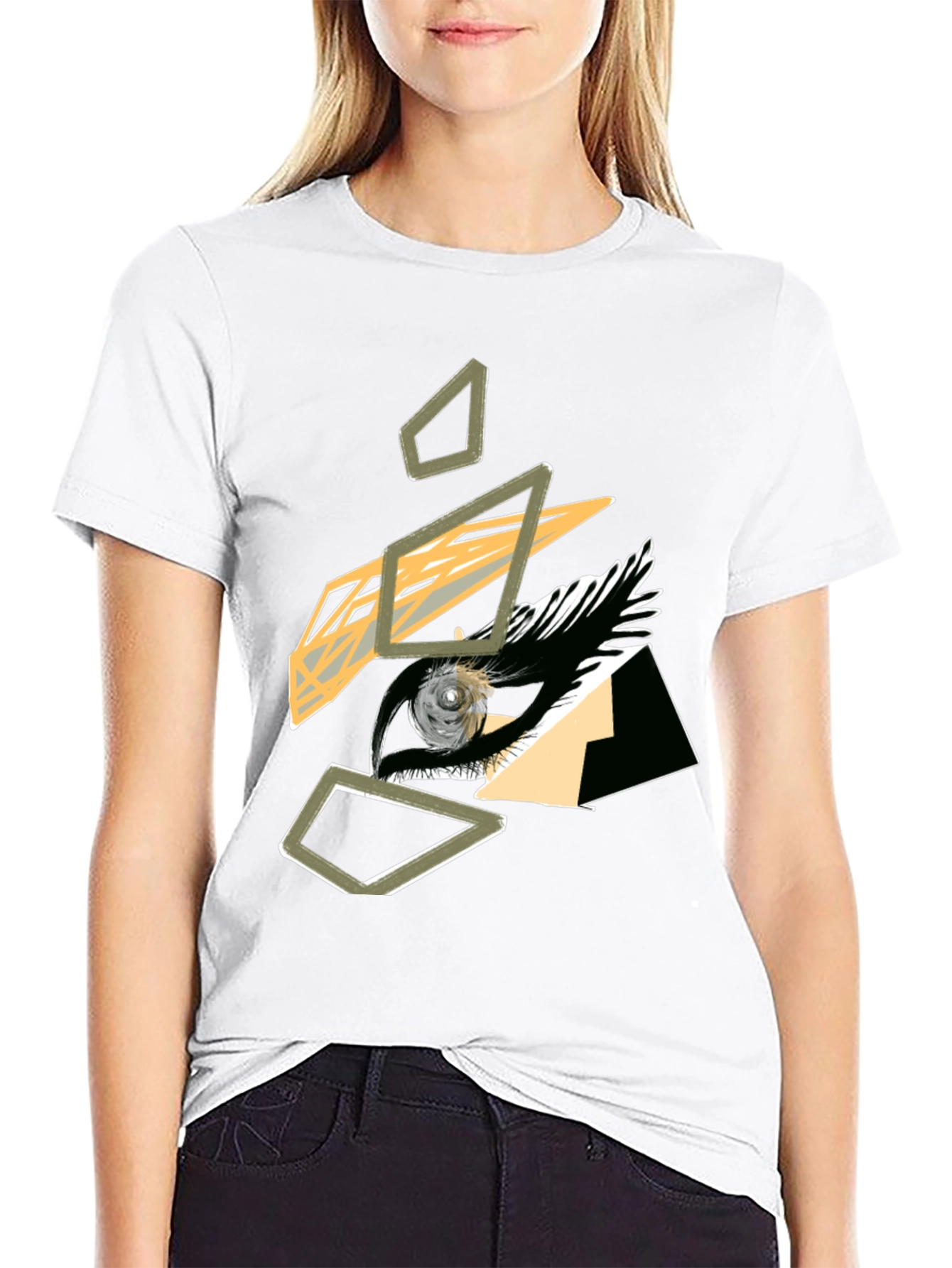 Abstract Eye Graphic Tee - Modern Art Shirt
