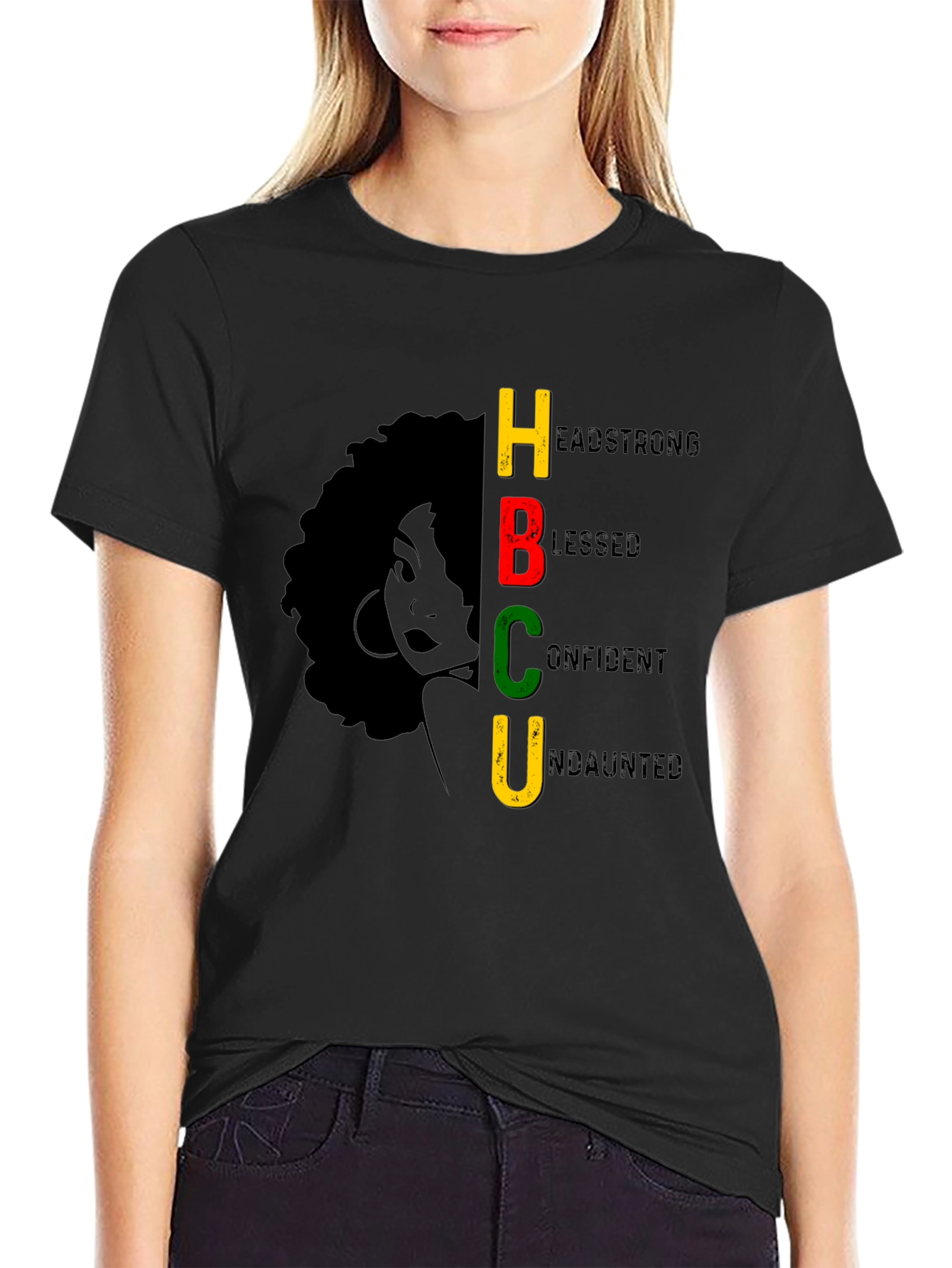 HBCU Headstrong Blessed Confident Undaunted T-Shirt