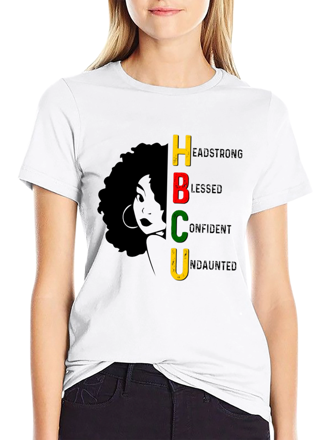 HBCU Headstrong Blessed Confident Undaunted T-Shirt