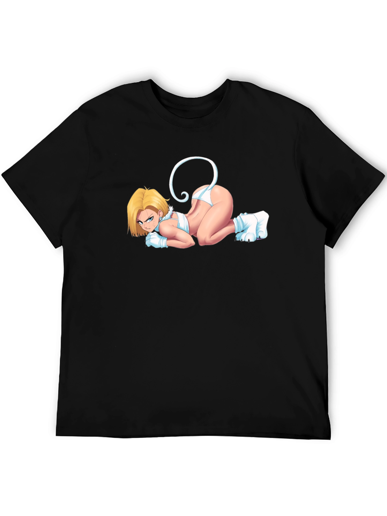 Android 18 Cosplay Black T-Shirt