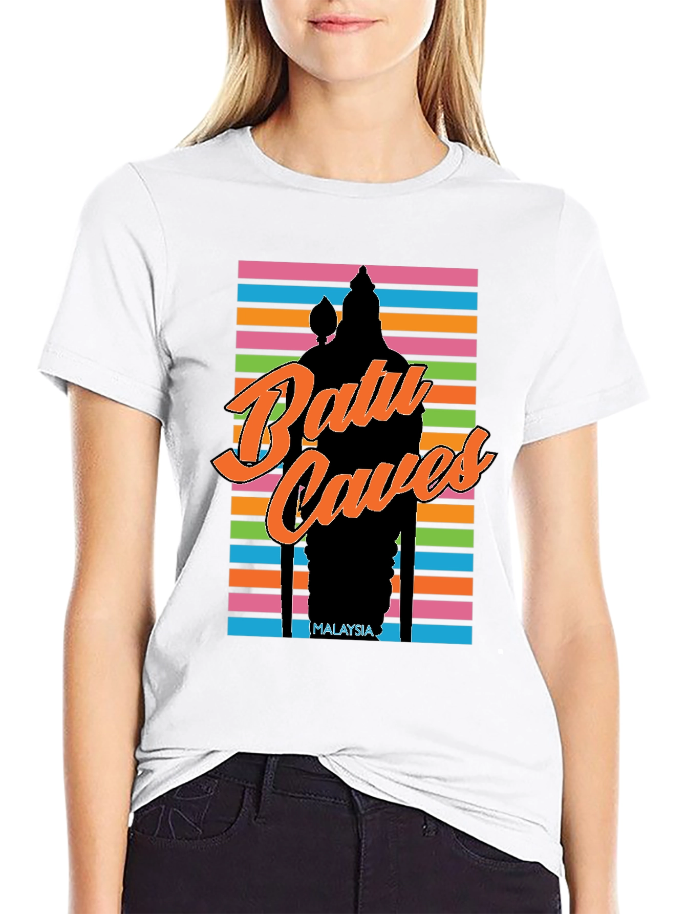 Batu Caves Malaysia T-Shirt - Retro Style