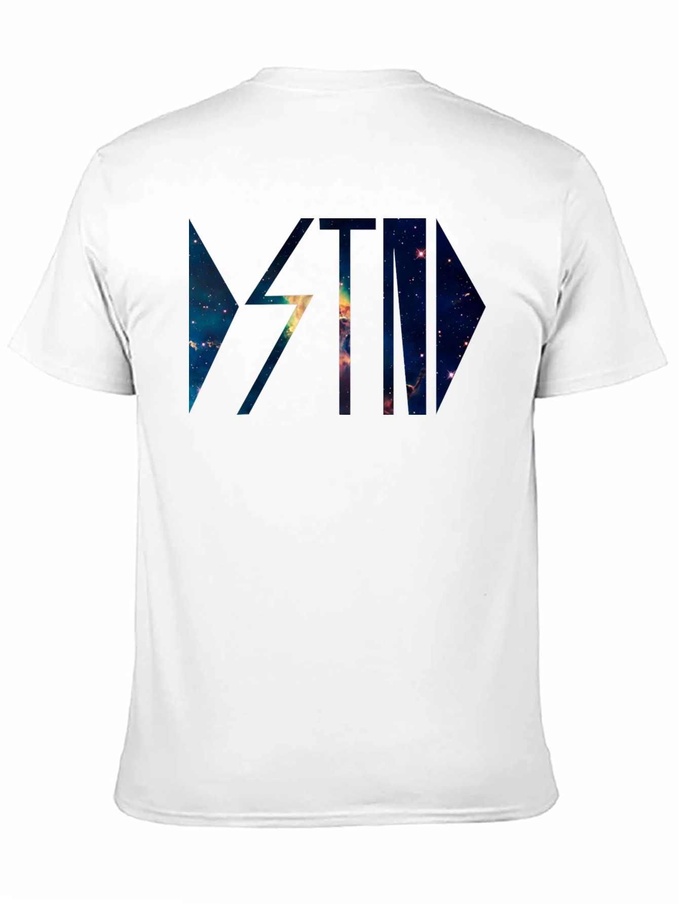 Galaxy Graphic Print Black Casual T-Shirt
