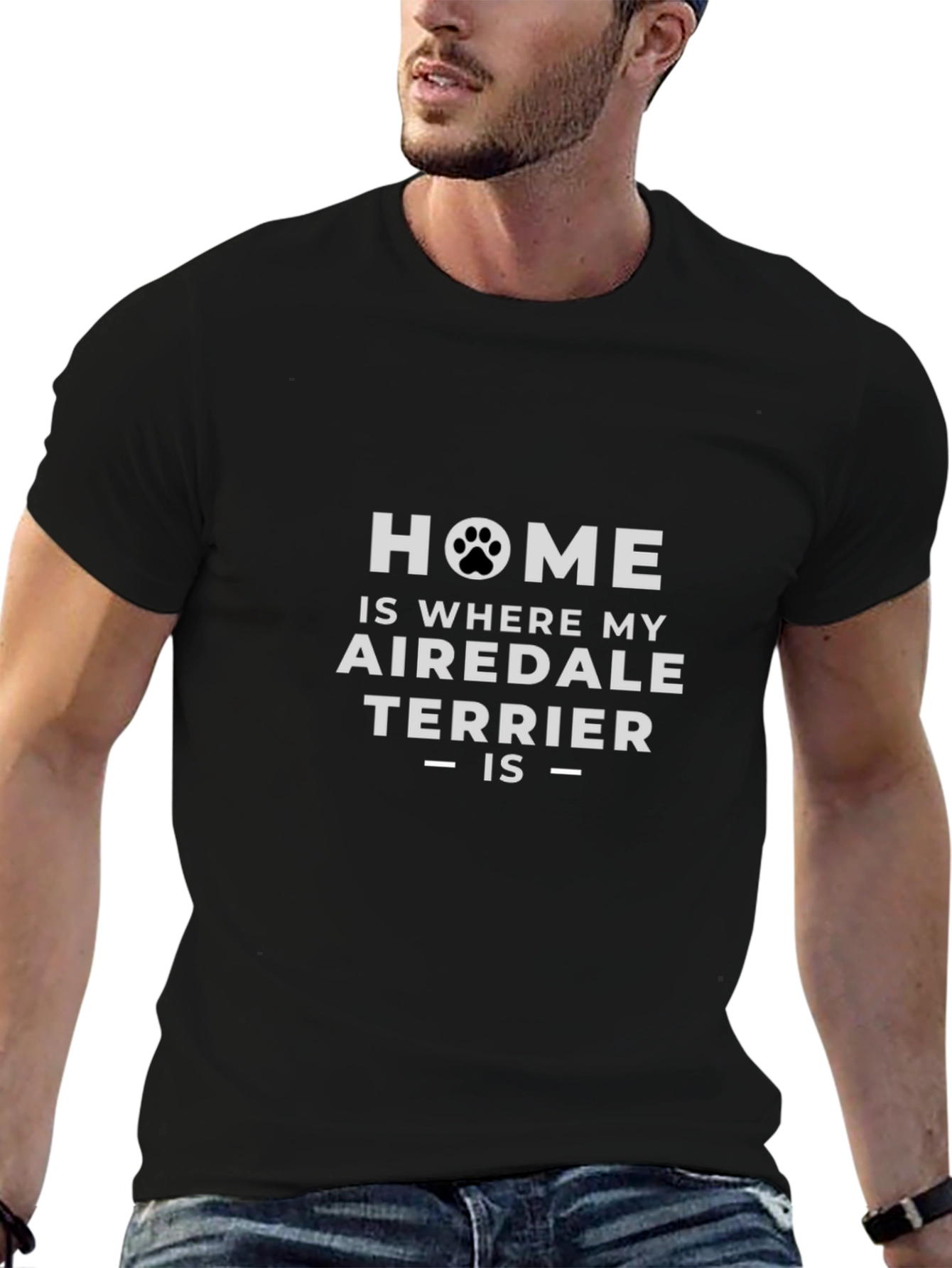 Airedale Terrier Home T-Shirt - Dog Lover Tee
