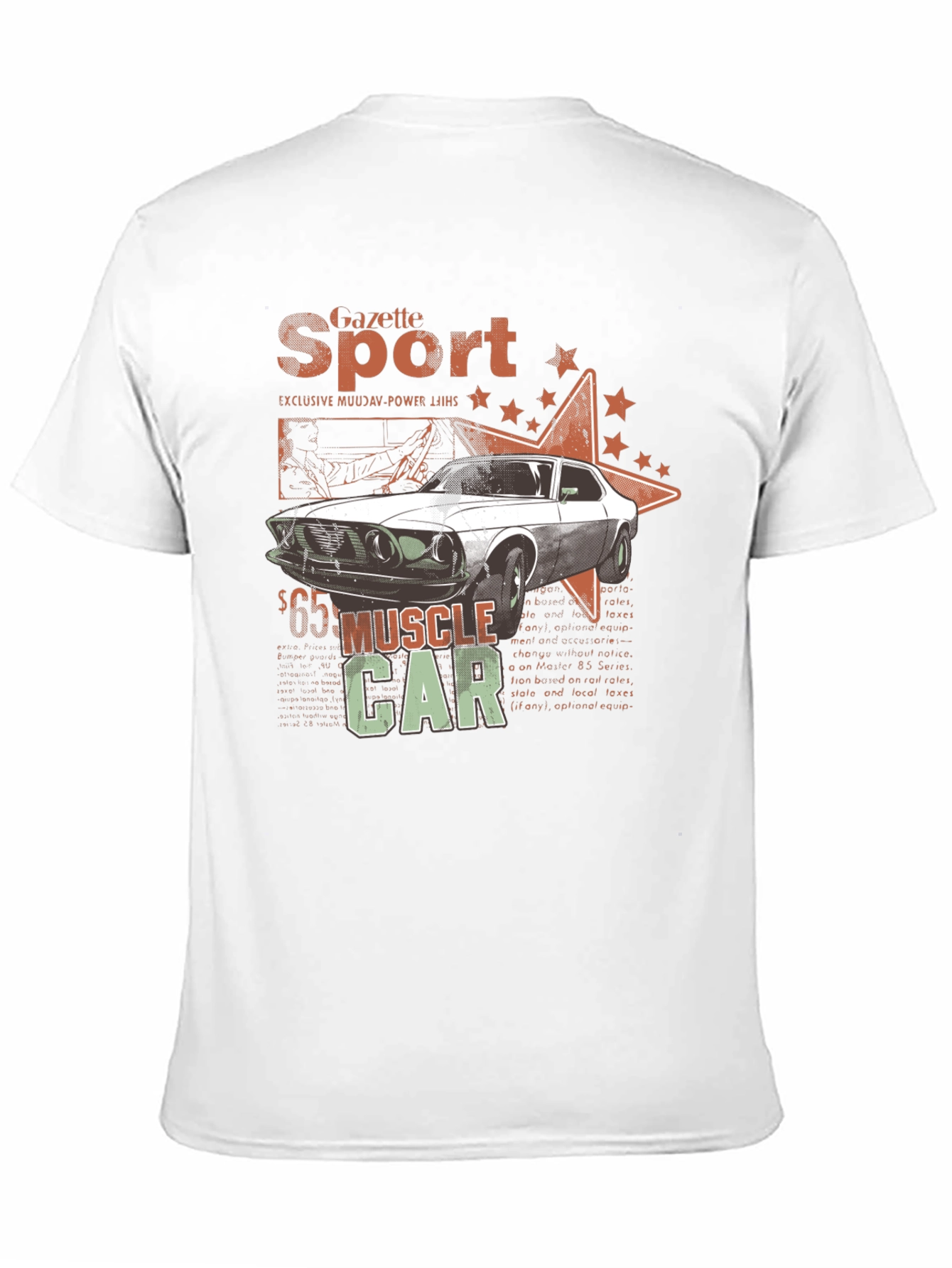 Muscle Car Gazette Sport Black T-Shirt