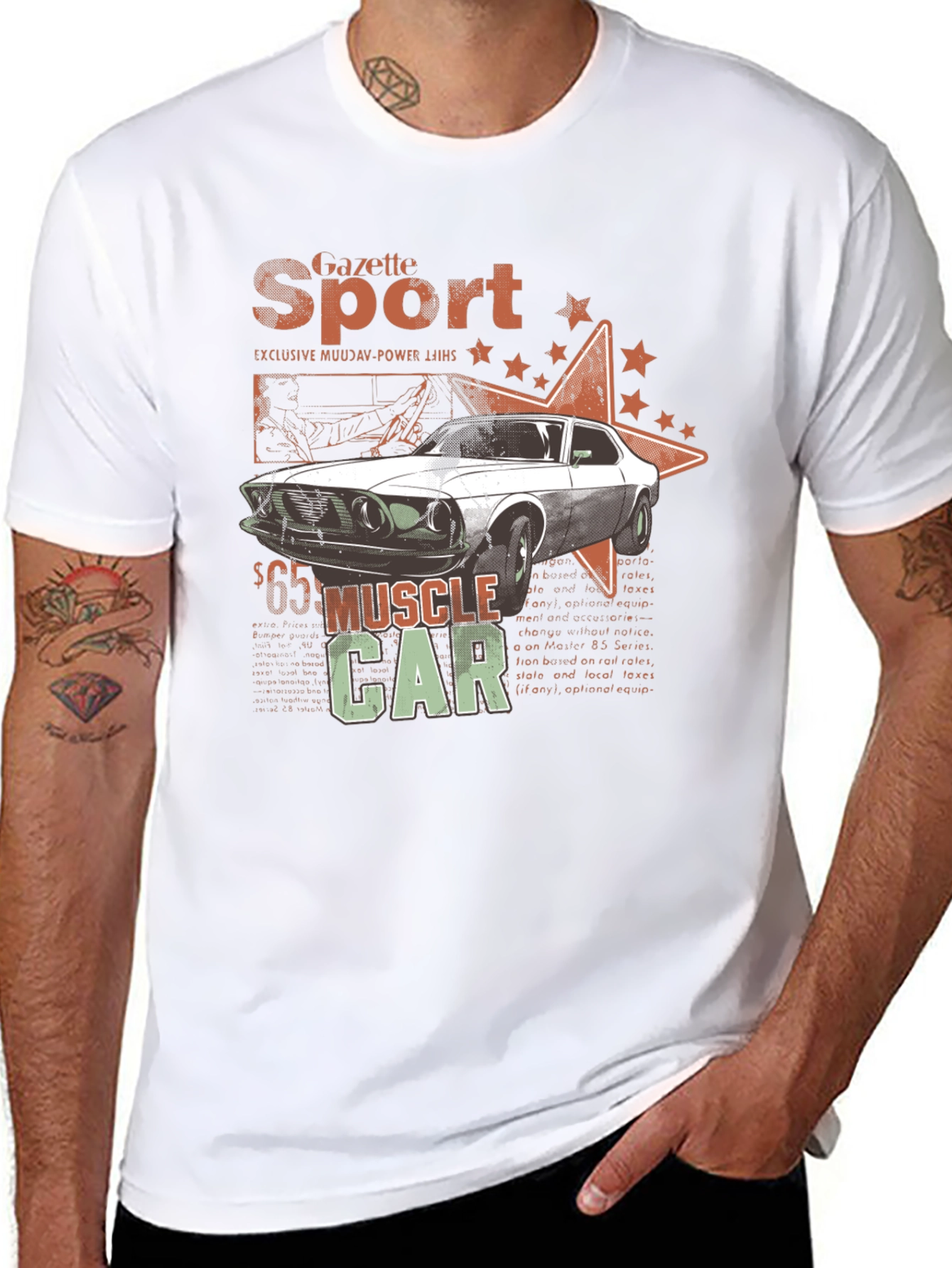 Muscle Car Gazette Sport Black T-Shirt