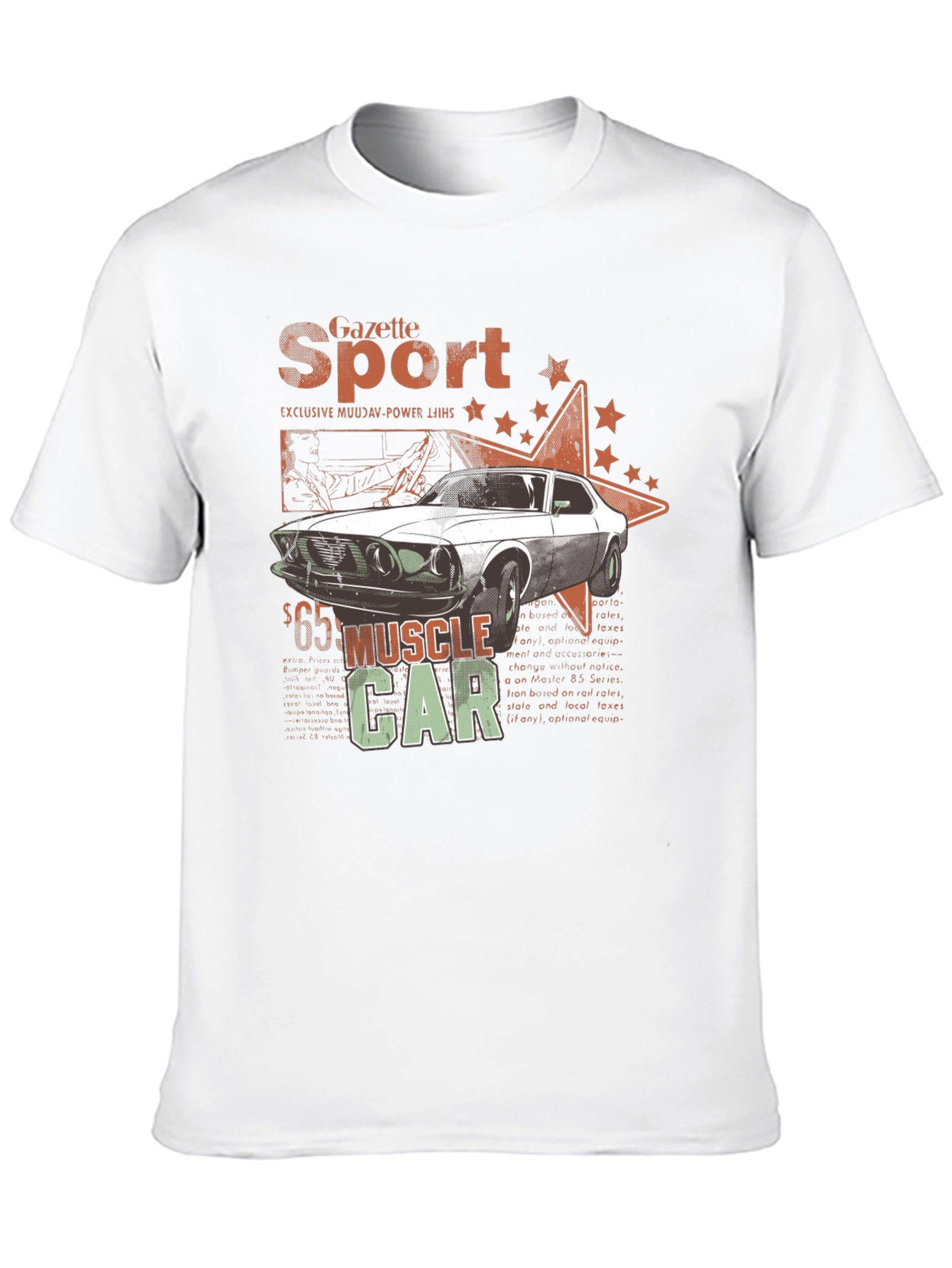 Muscle Car Gazette Sport Black T-Shirt