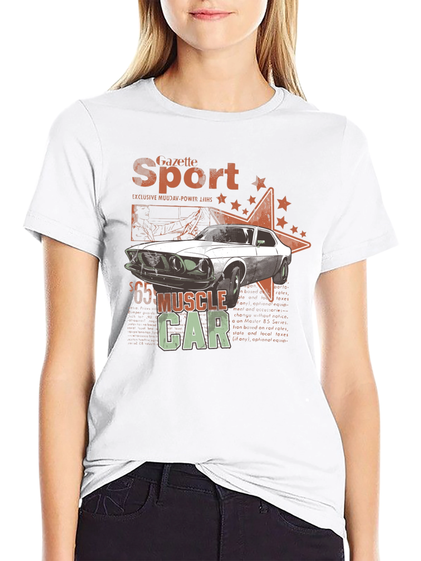 Muscle Car Gazette Sport Black T-Shirt