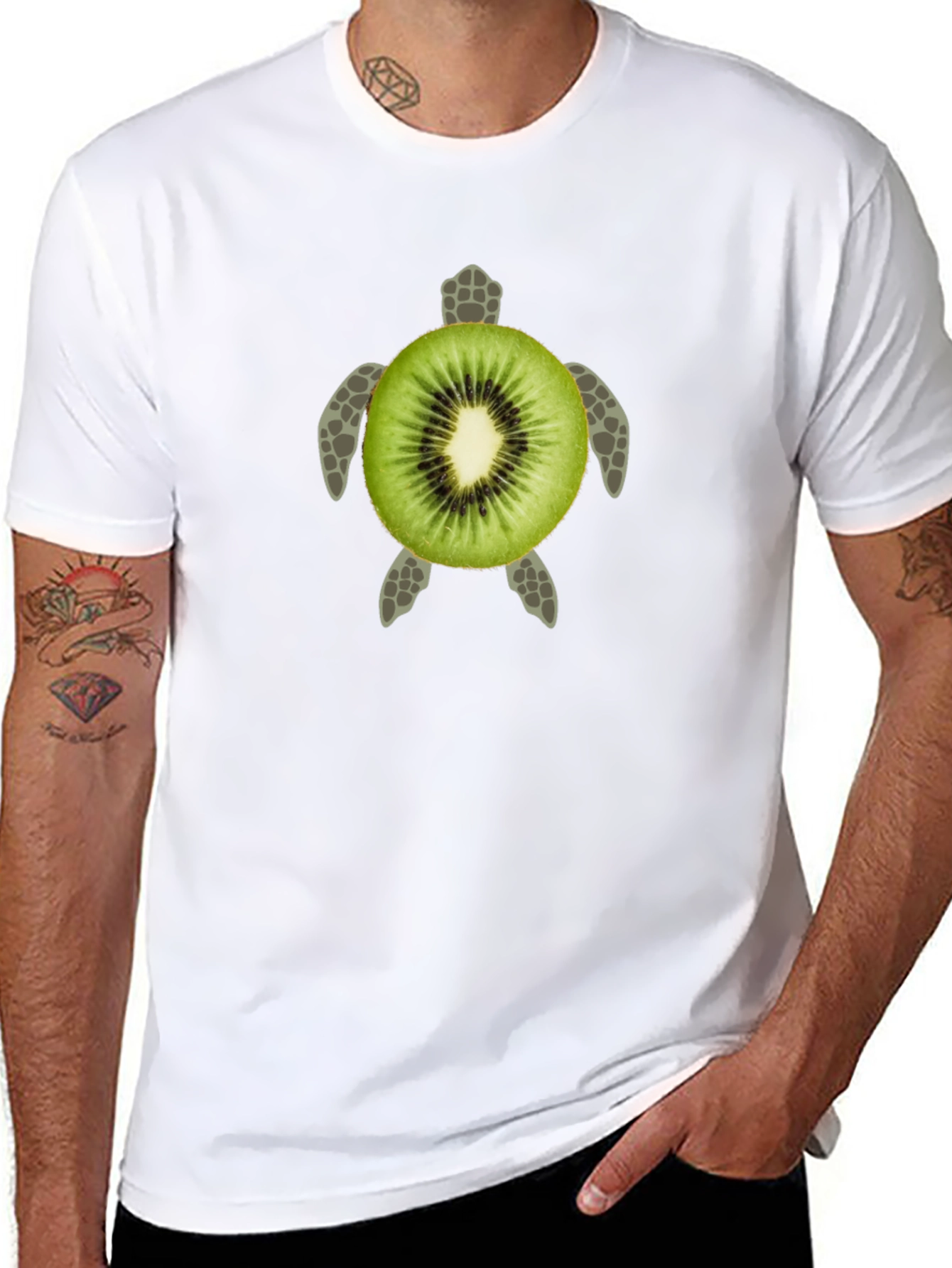 Kiwi Turtle Graphic Tee - Unique Design