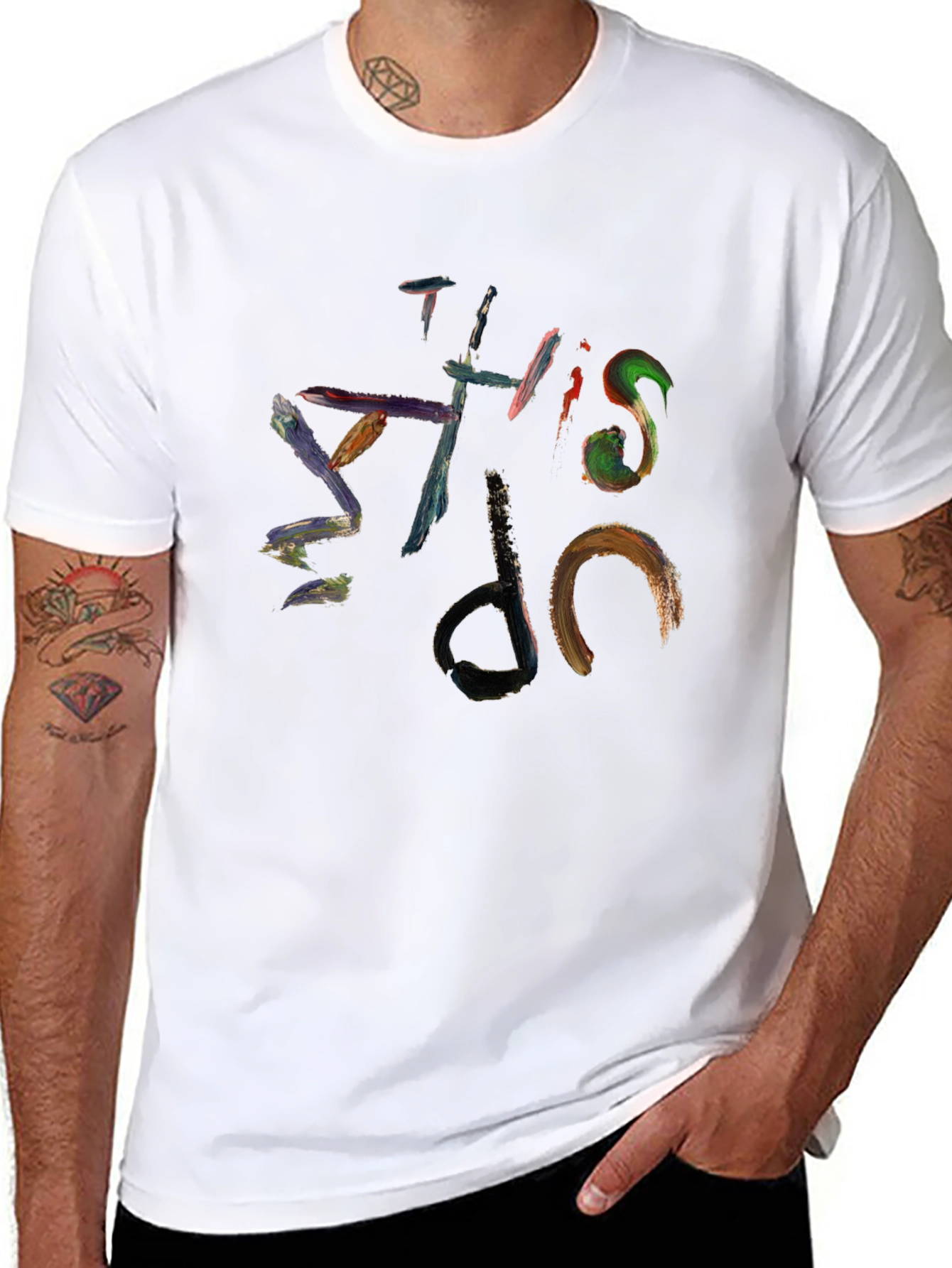 Abstract Graffiti Style Cotton T-Shirt