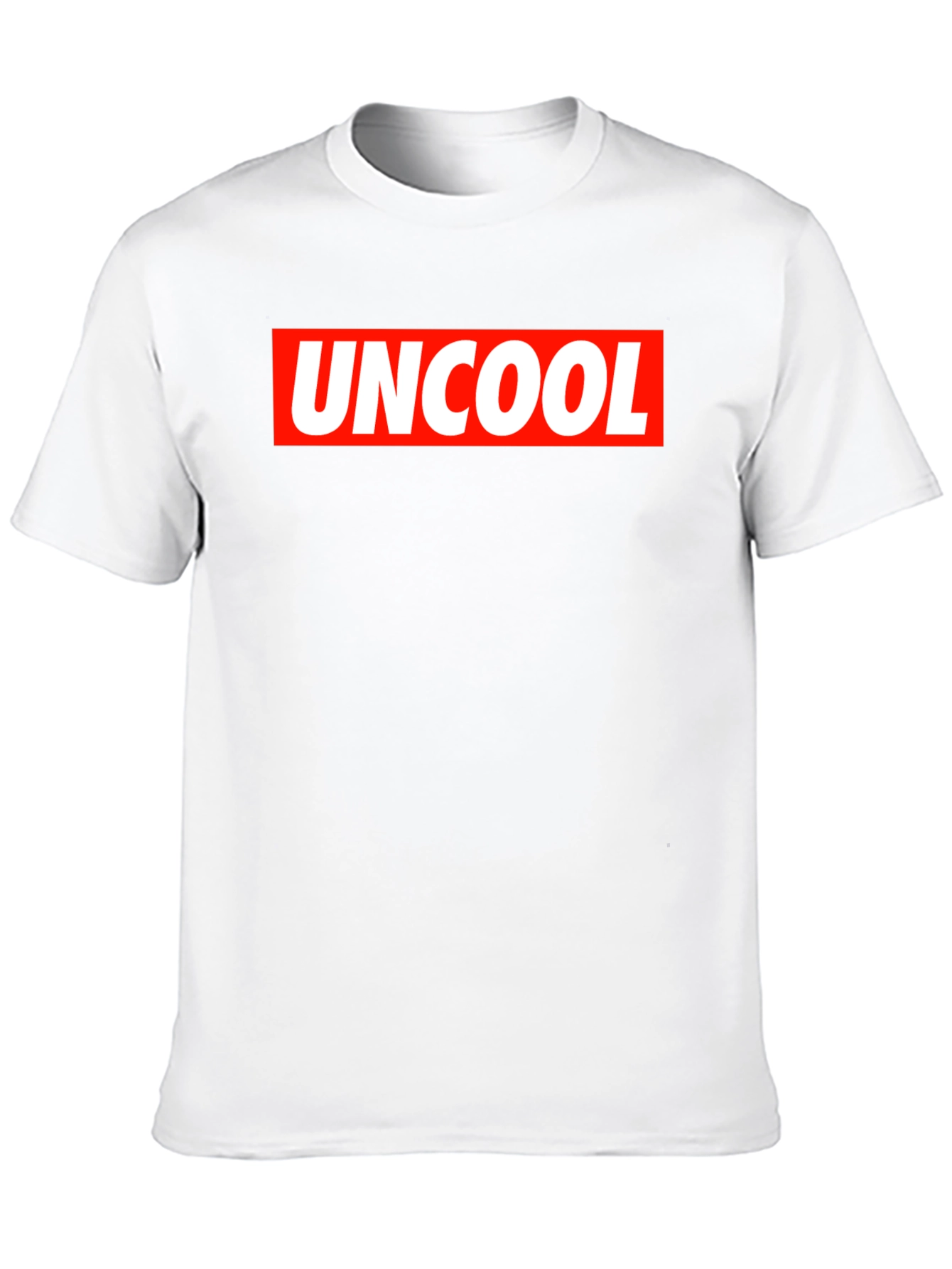 Uncool Graphic Tee - Black Short Sleeve T-Shirt