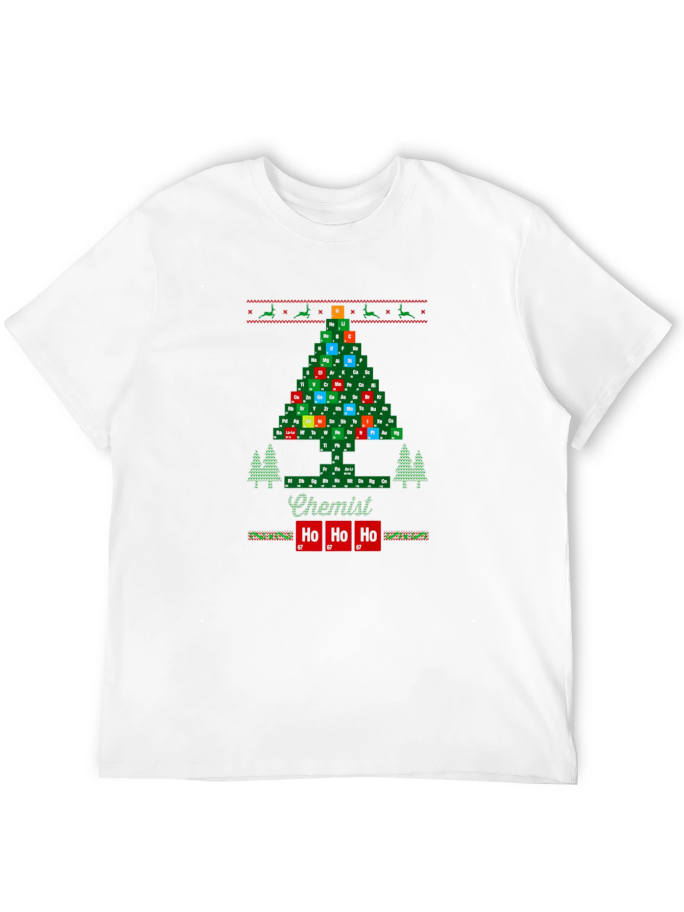 Chemist Holiday T-Shirt - Periodic Table Christmas Tree