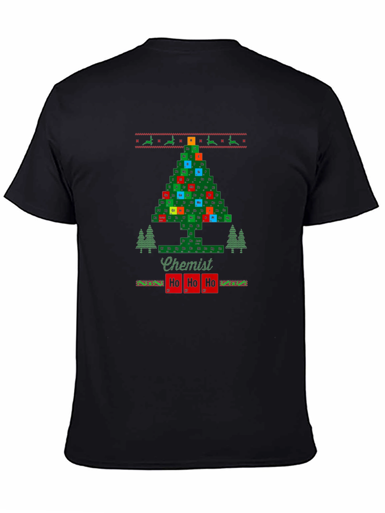 Chemist Holiday T-Shirt - Periodic Table Christmas Tree