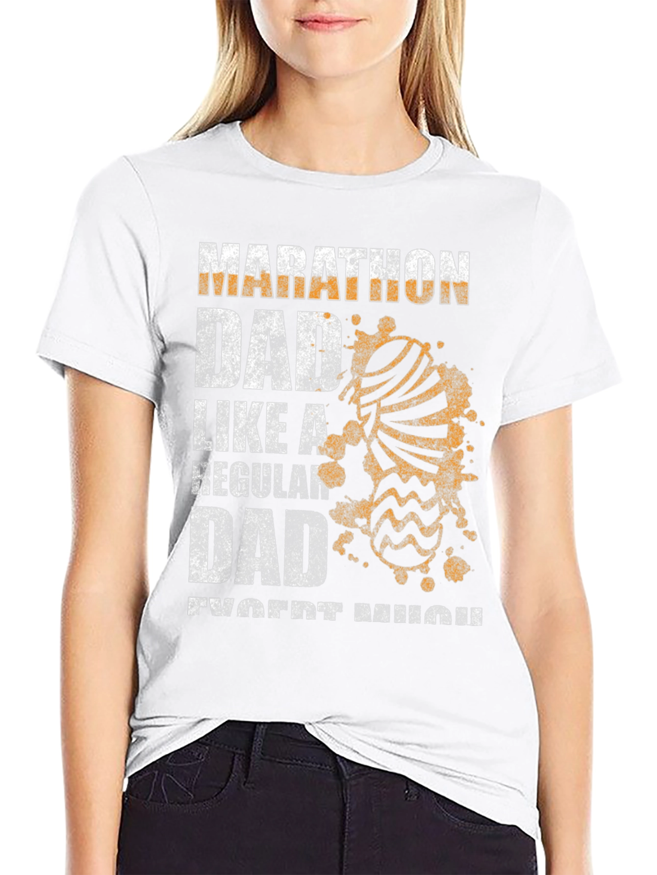 Marathon Dad T-Shirt - Funny Runner Father Tee