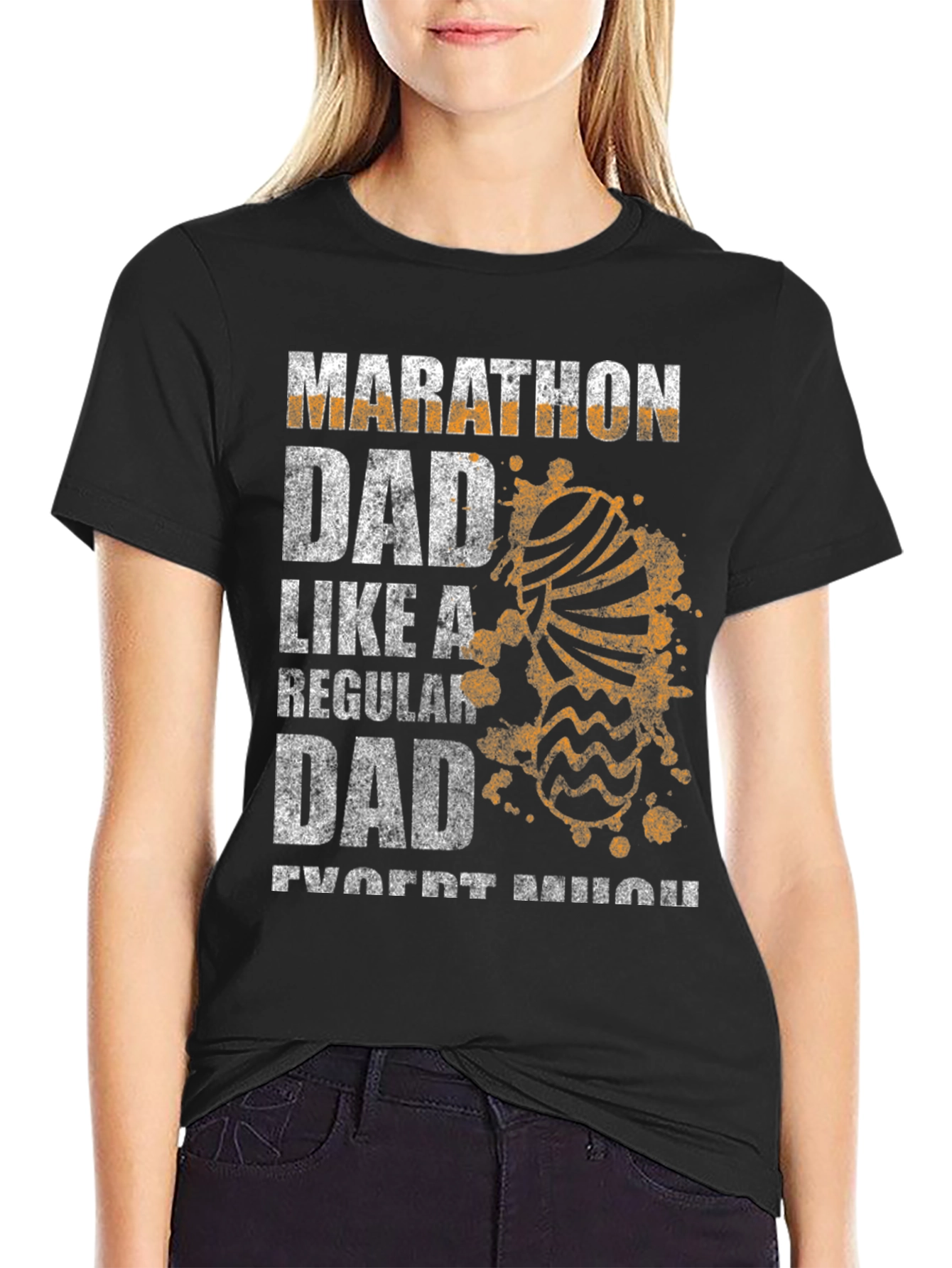 Marathon Dad T-Shirt - Funny Runner Father Tee