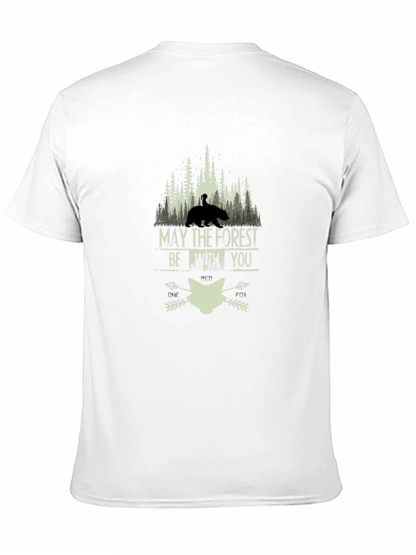 May the Forest Be With You Black T-Shirt