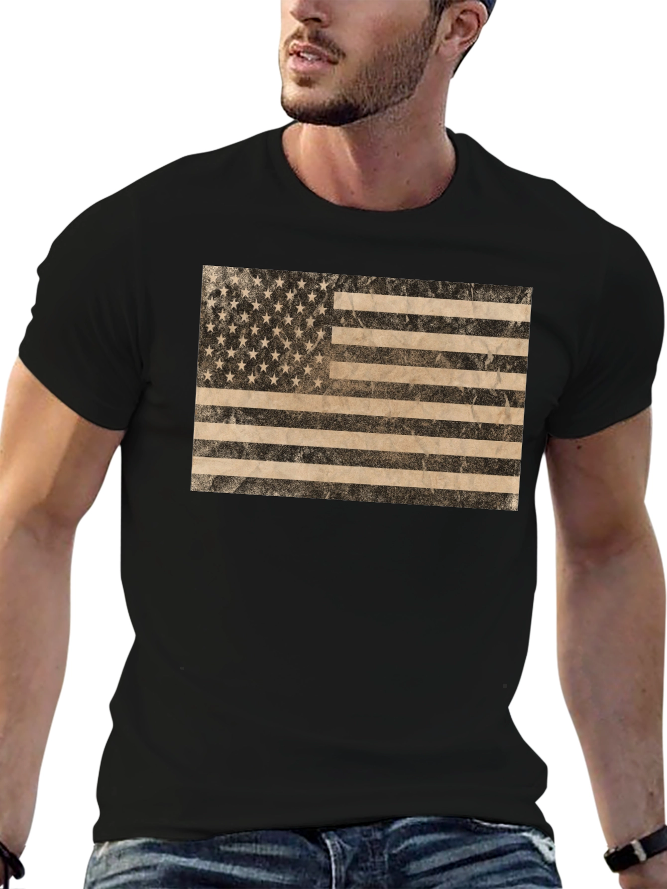 Distressed American Flag T-Shirt