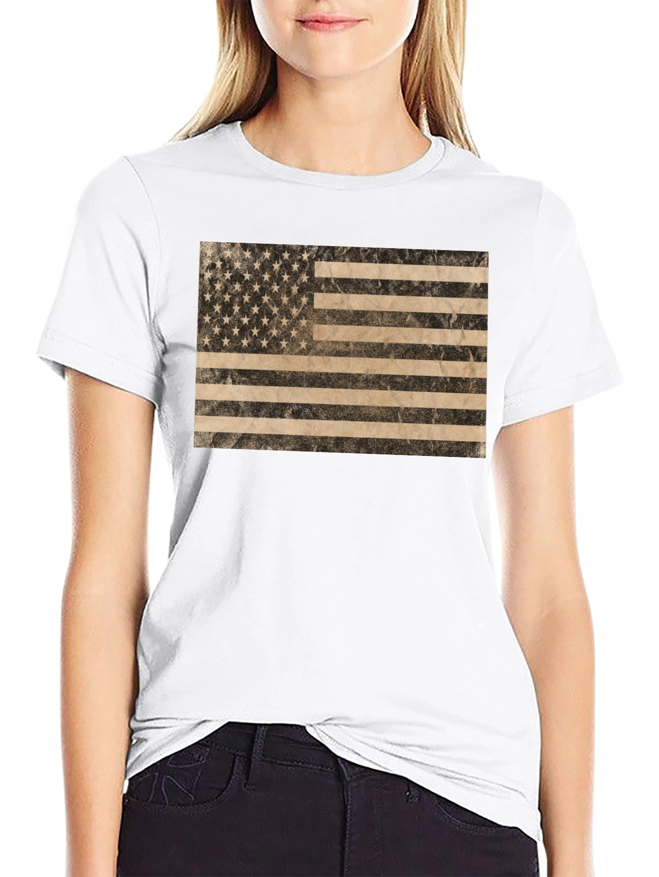 Distressed American Flag T-Shirt