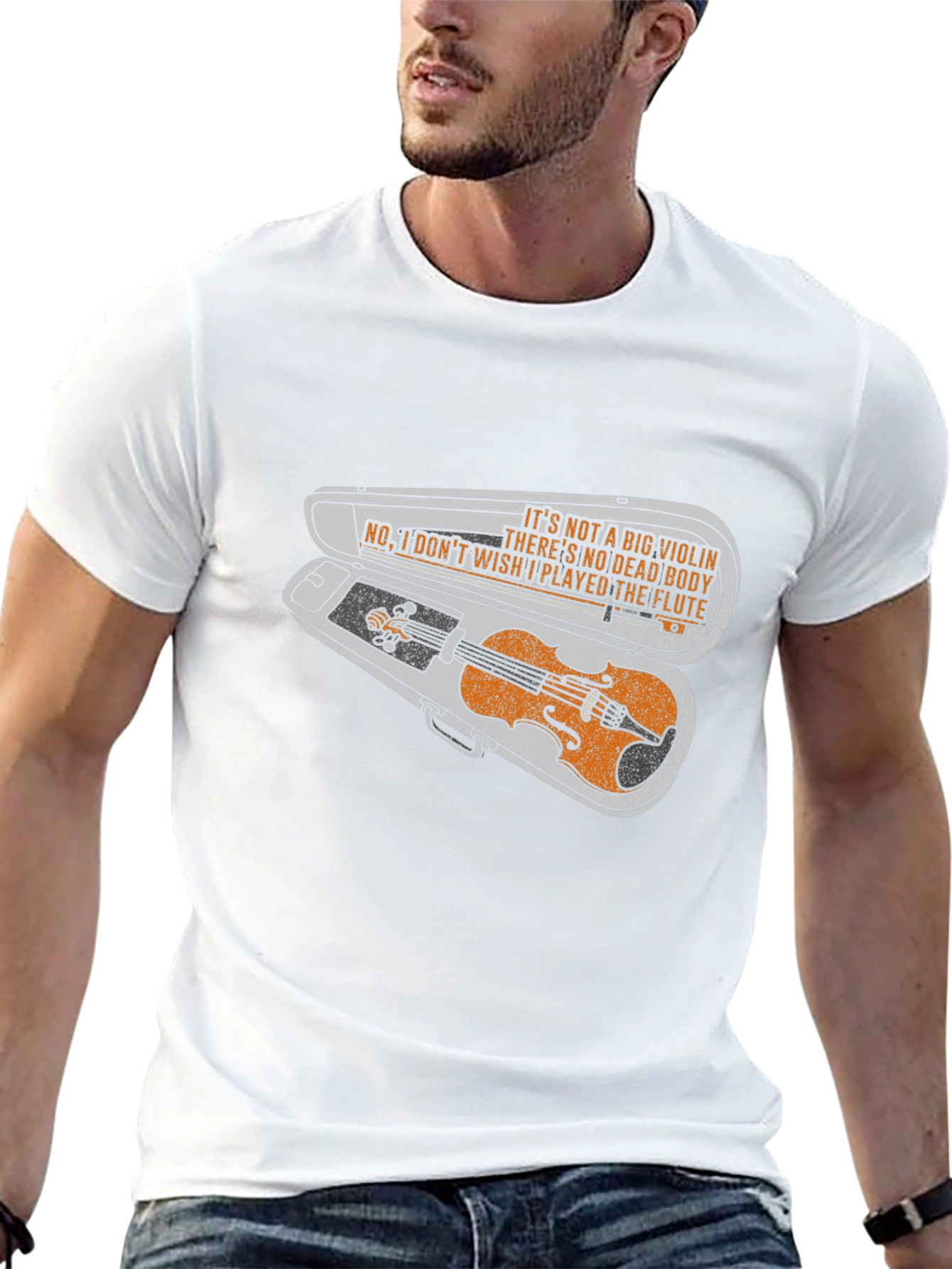 Violin Case T-Shirt: Flute Player