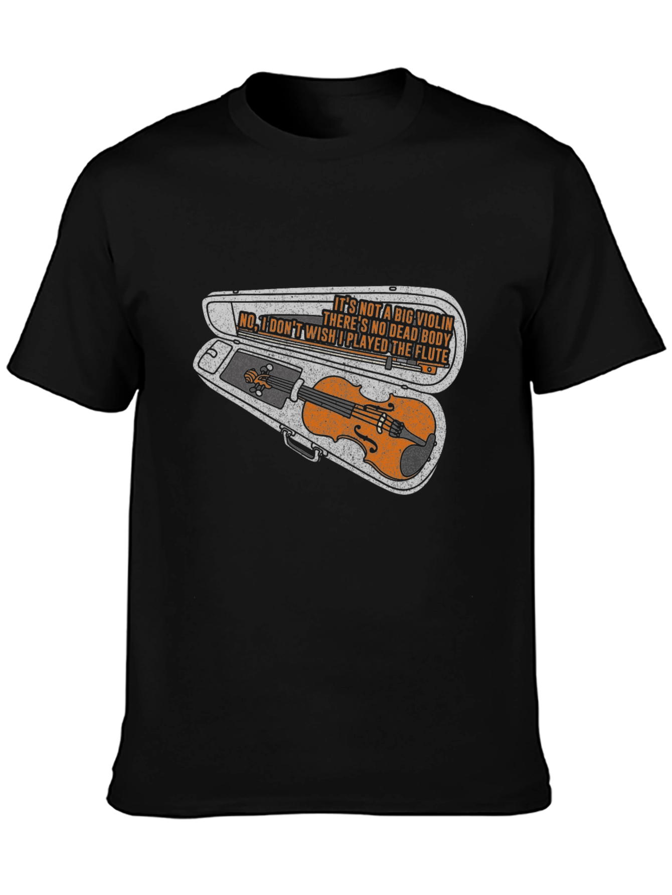 Violin Case T-Shirt: Flute Player