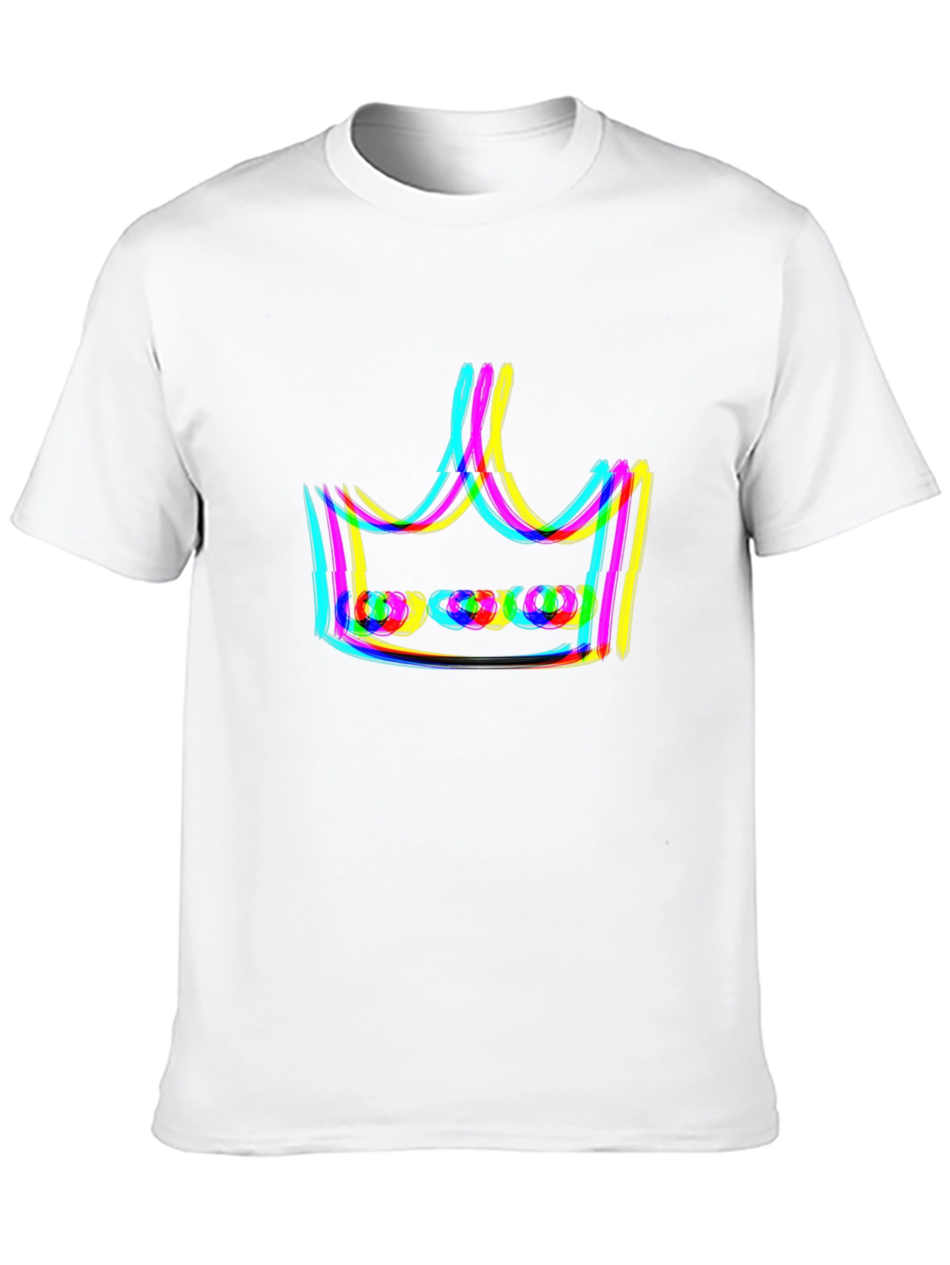 Neon Crown Graphic Black T-Shirt