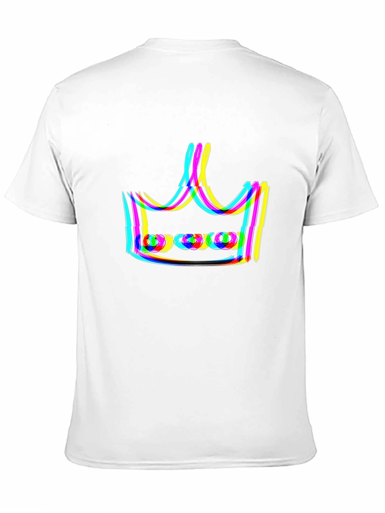 Neon Crown Graphic Black T-Shirt