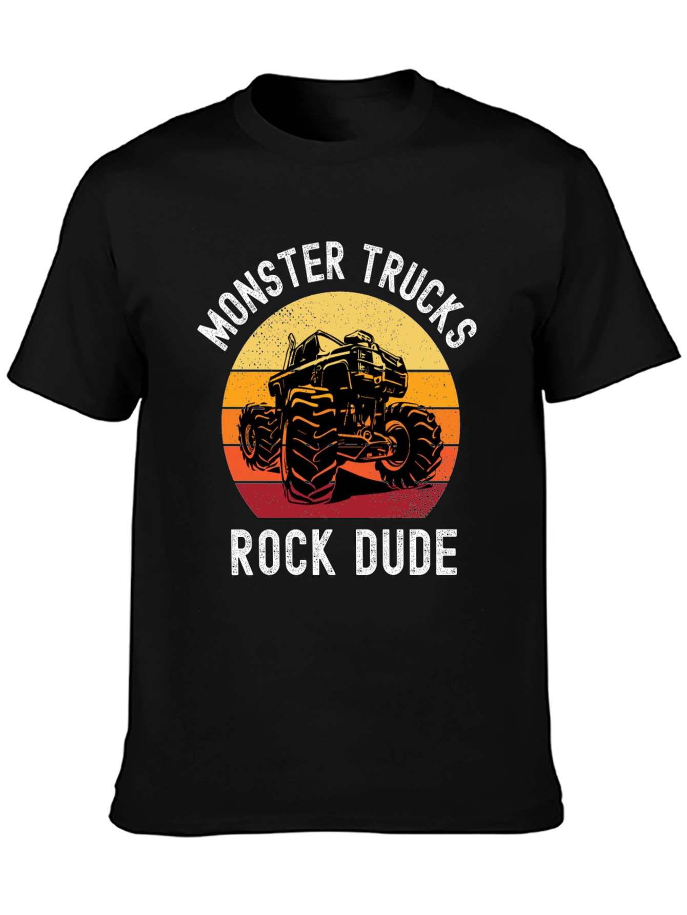 Monster Trucks Rock Dude Graphic T-Shirt