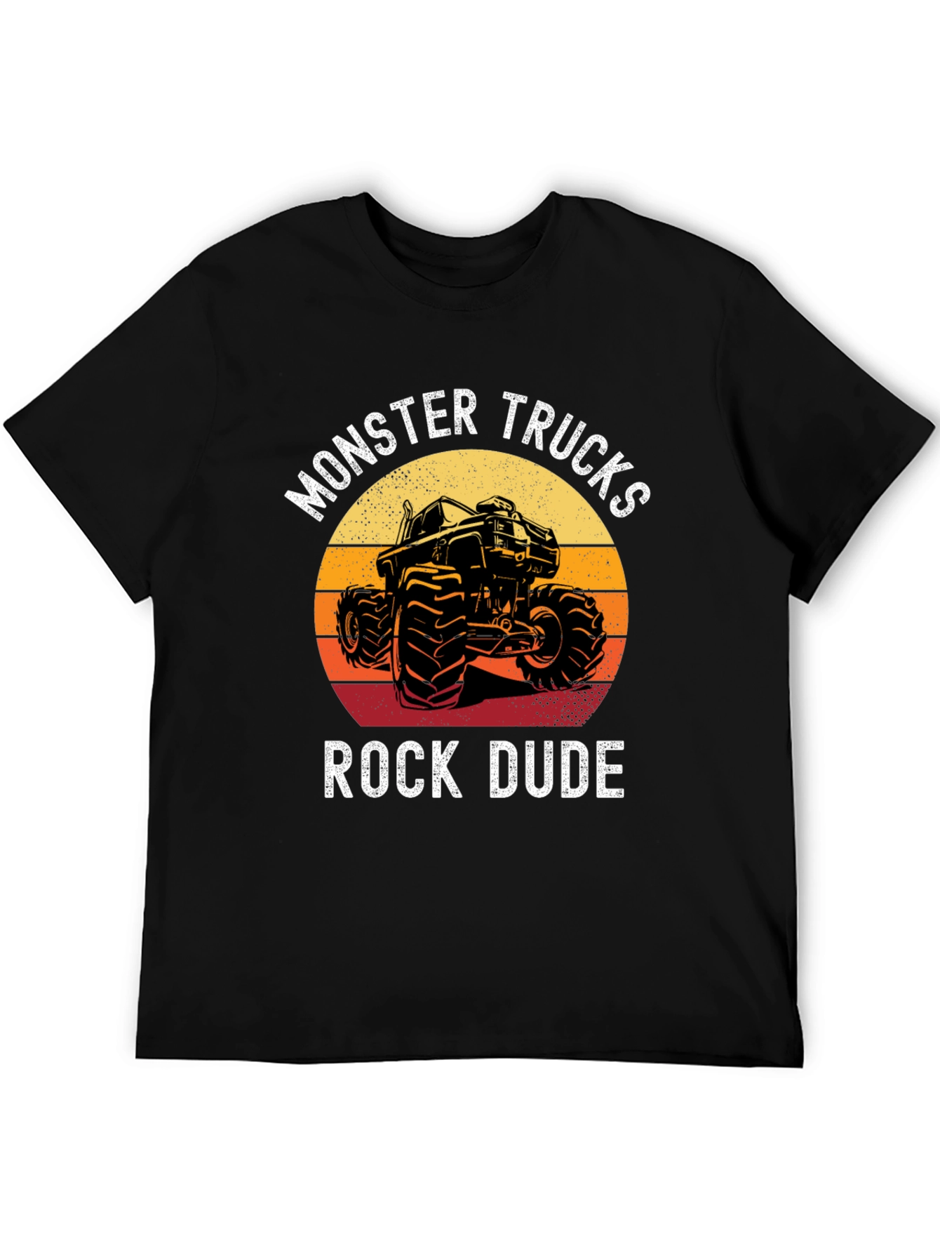 Monster Trucks Rock Dude Graphic T-Shirt