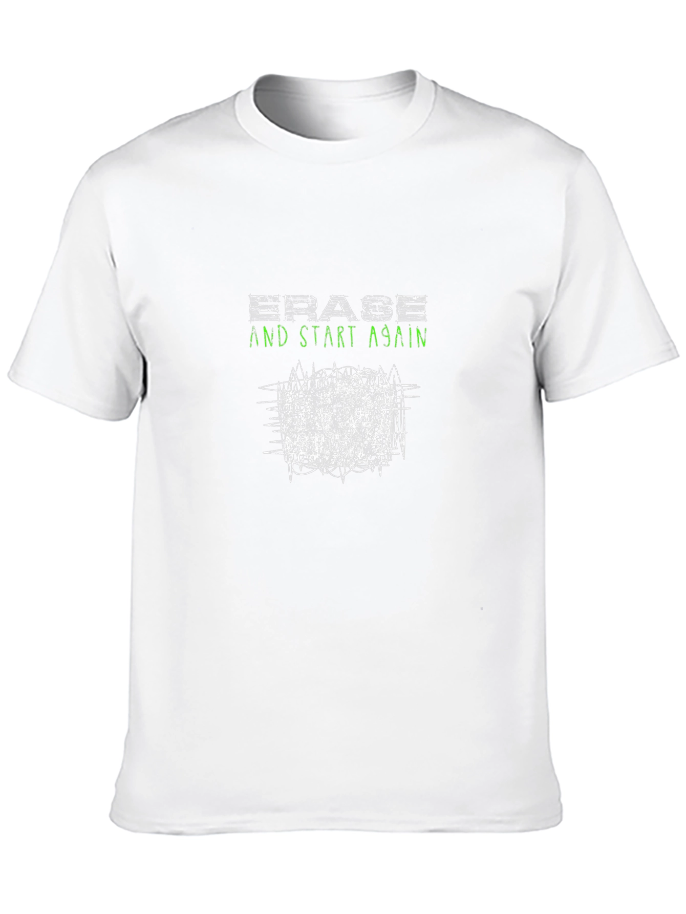 Erase & Start Again Graphic Tee - Black