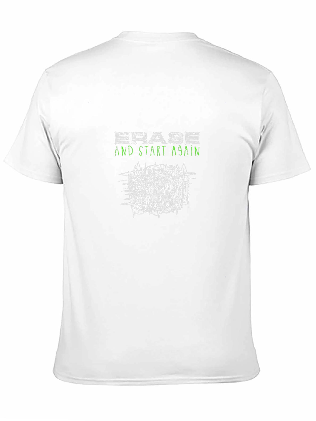Erase & Start Again Graphic Tee - Black
