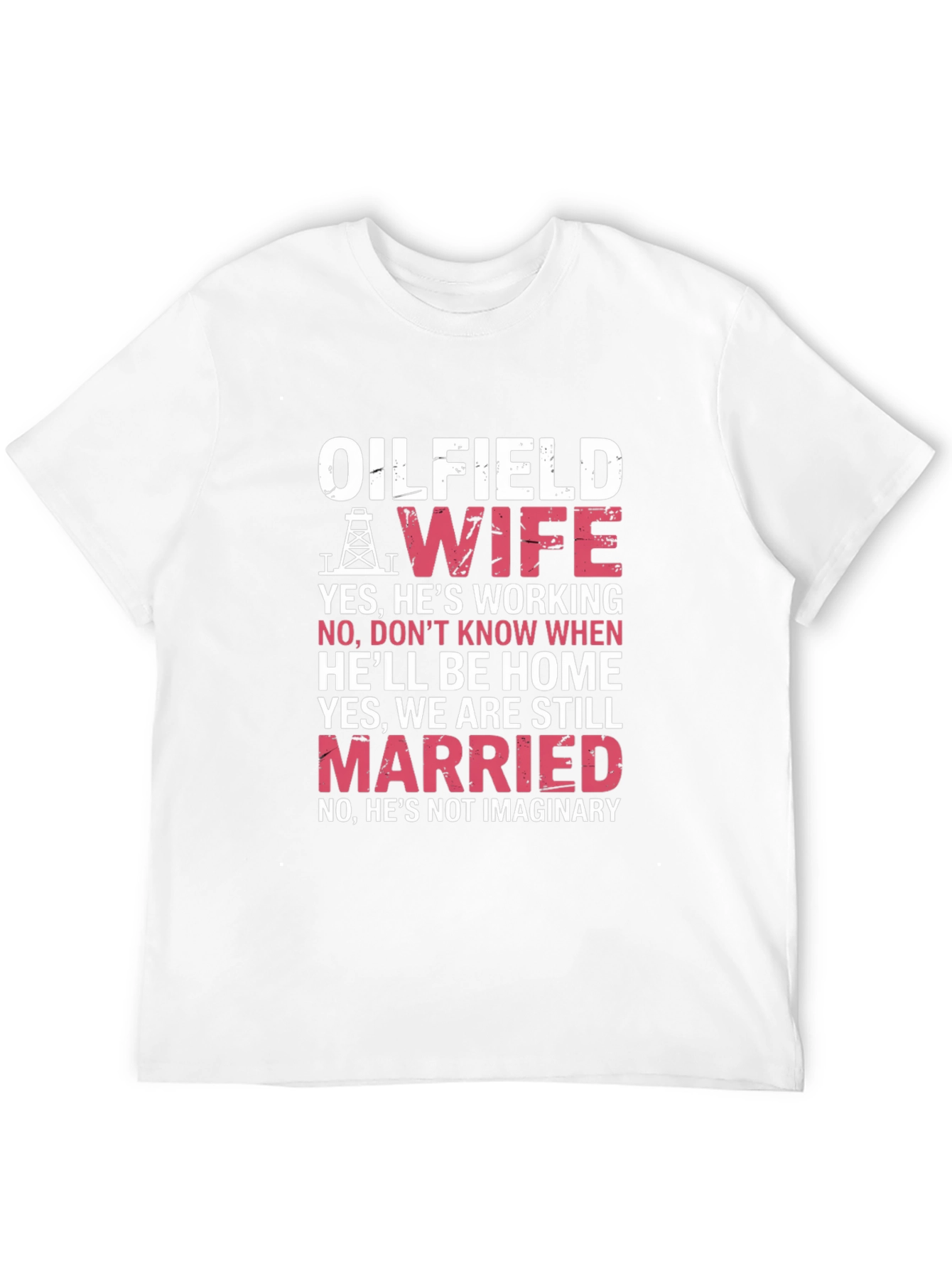 Oilfield Wife Graphic Tee - Black Cotton Blend