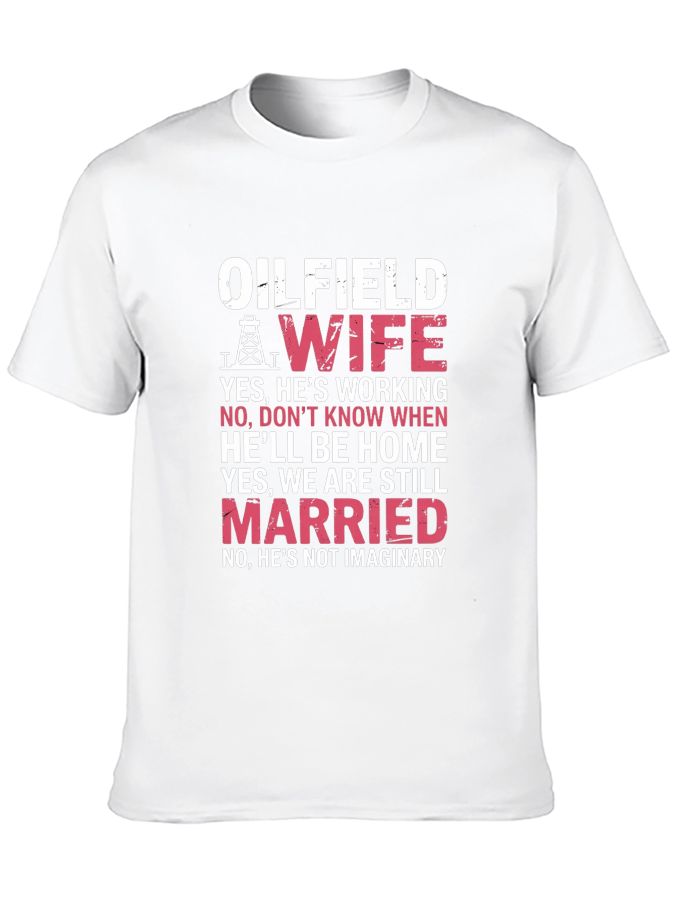 Oilfield Wife Graphic Tee - Black Cotton Blend