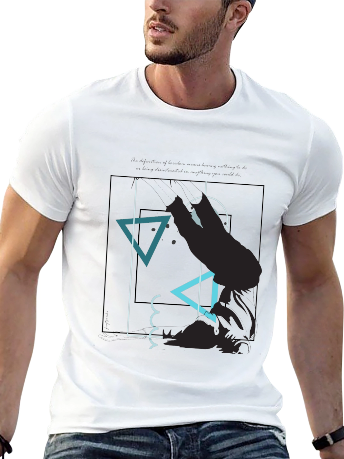 Abstract Graphic Tee - Modern Mens T-Shirt