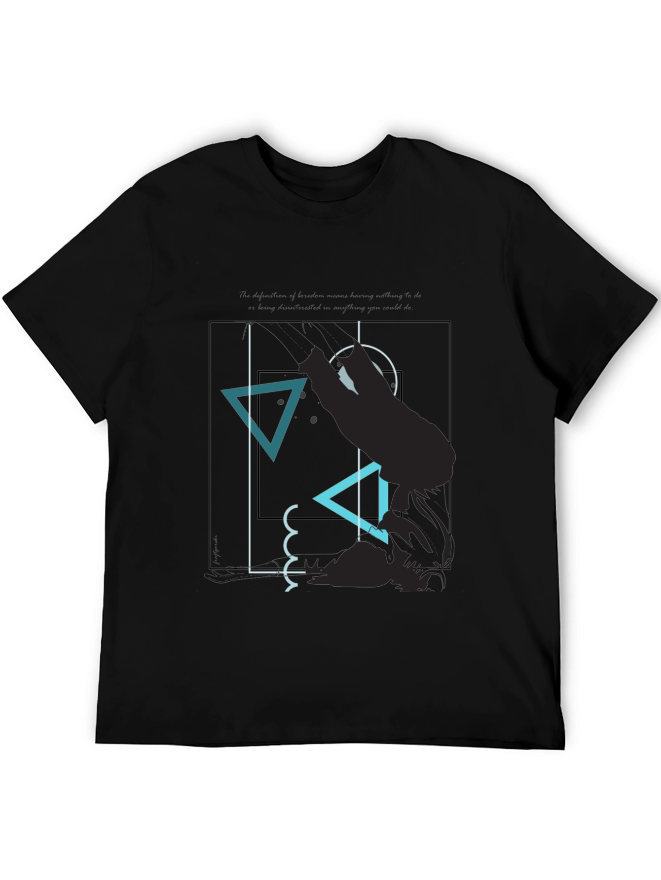 Abstract Graphic Tee - Modern Mens T-Shirt