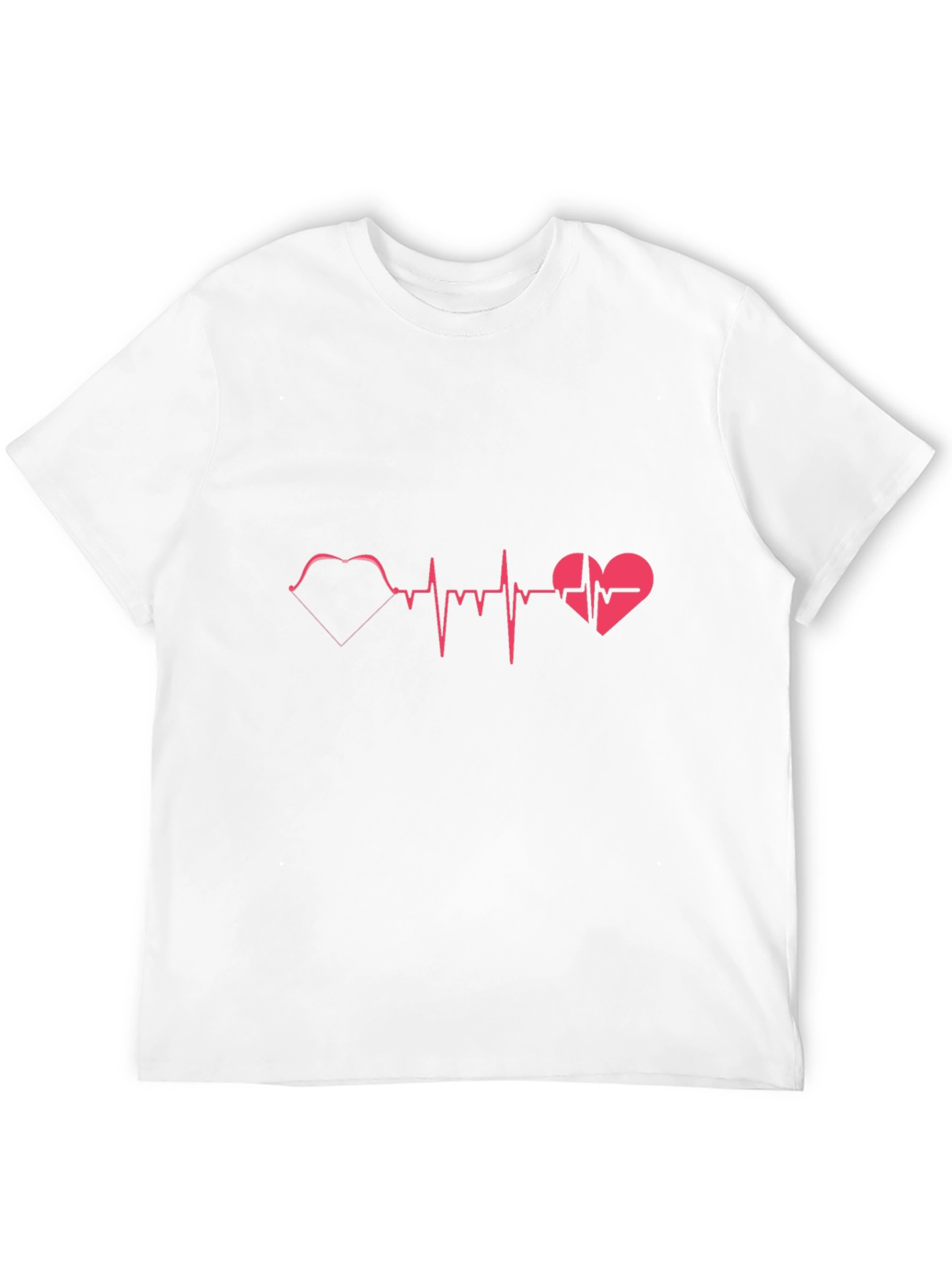 Heartbeat Heart Love Graphic T-Shirt