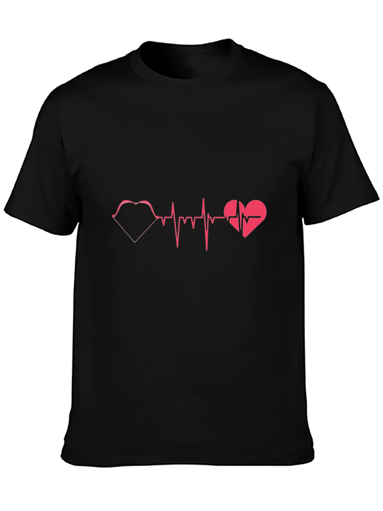 Heartbeat Heart Love Graphic T-Shirt