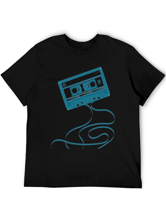 Retro Cassette Tape Graphic T-Shirt - Cool Music Lover Tee