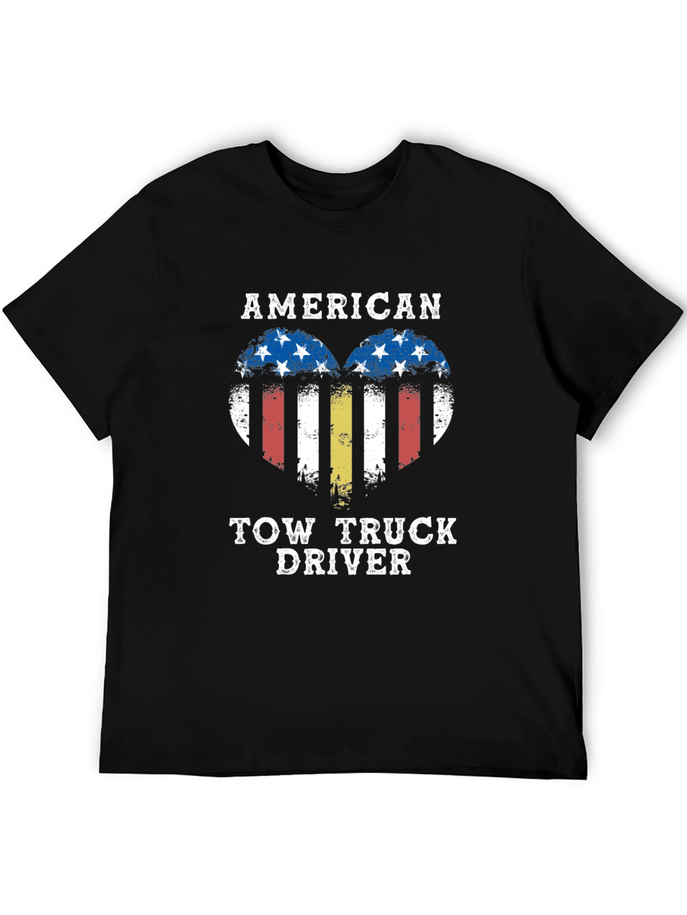 American Tow Truck Driver Graphic T-Shirt