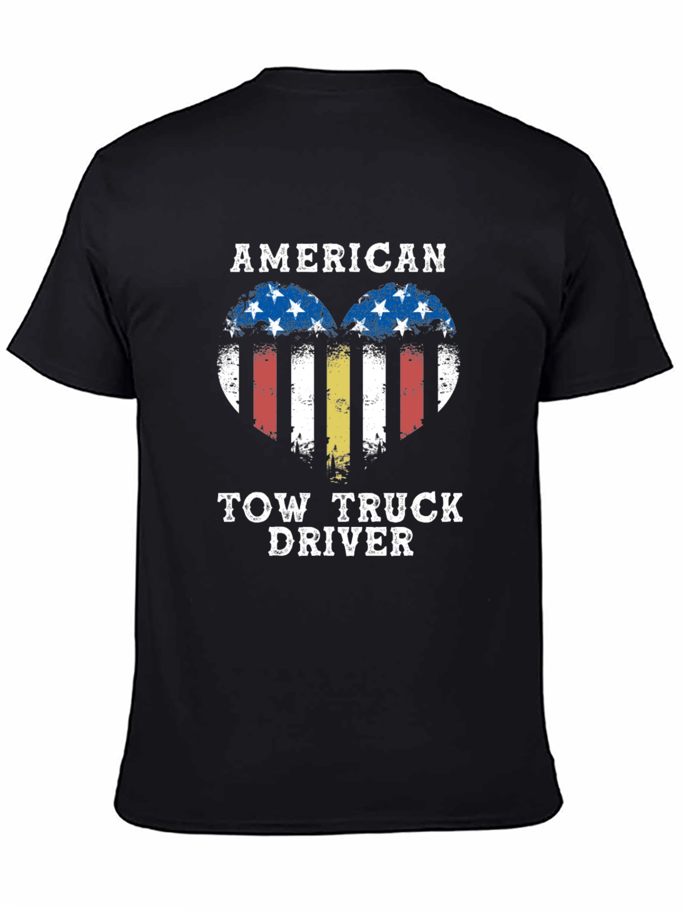 American Tow Truck Driver Graphic T-Shirt