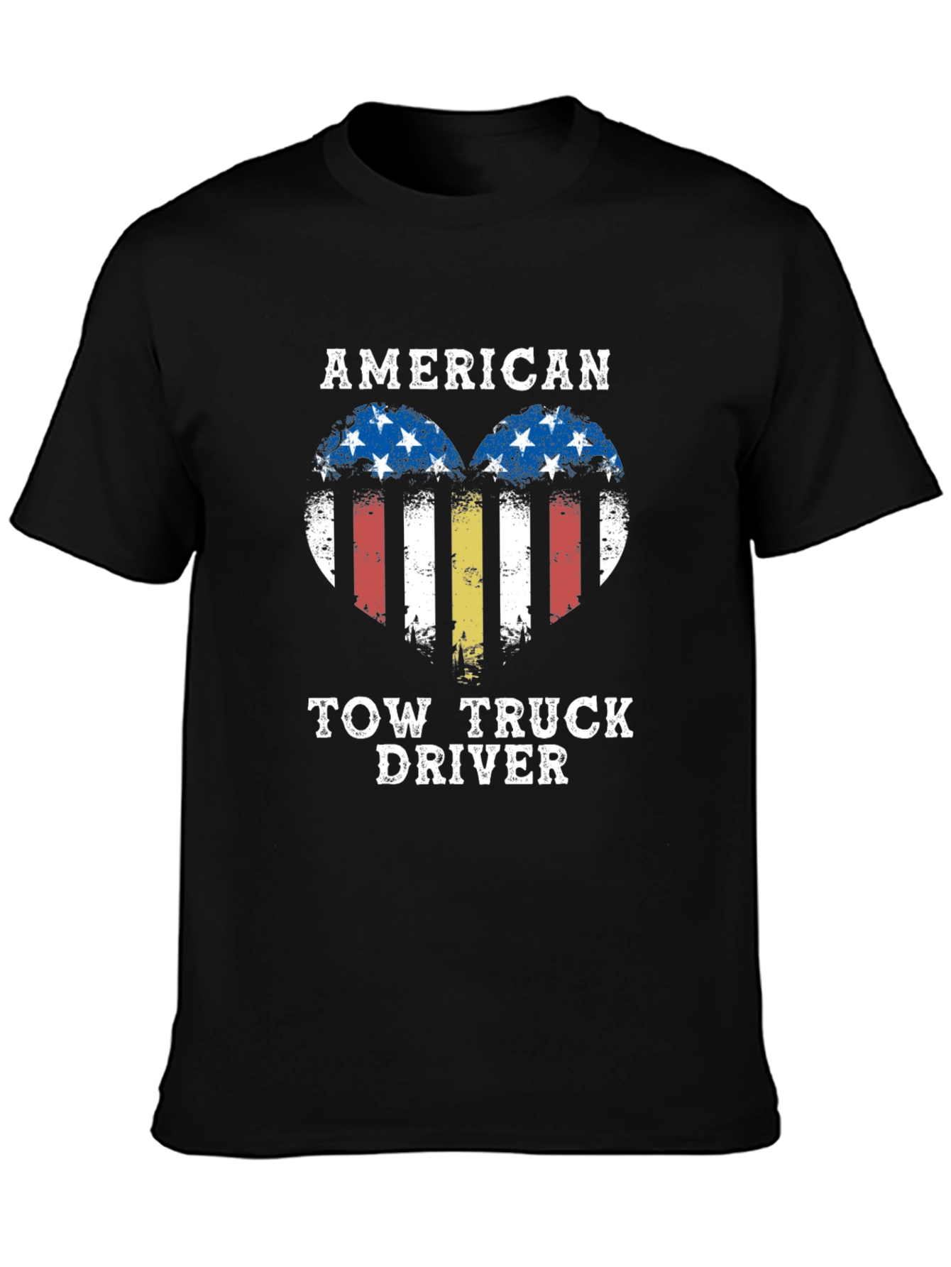 American Tow Truck Driver Graphic T-Shirt