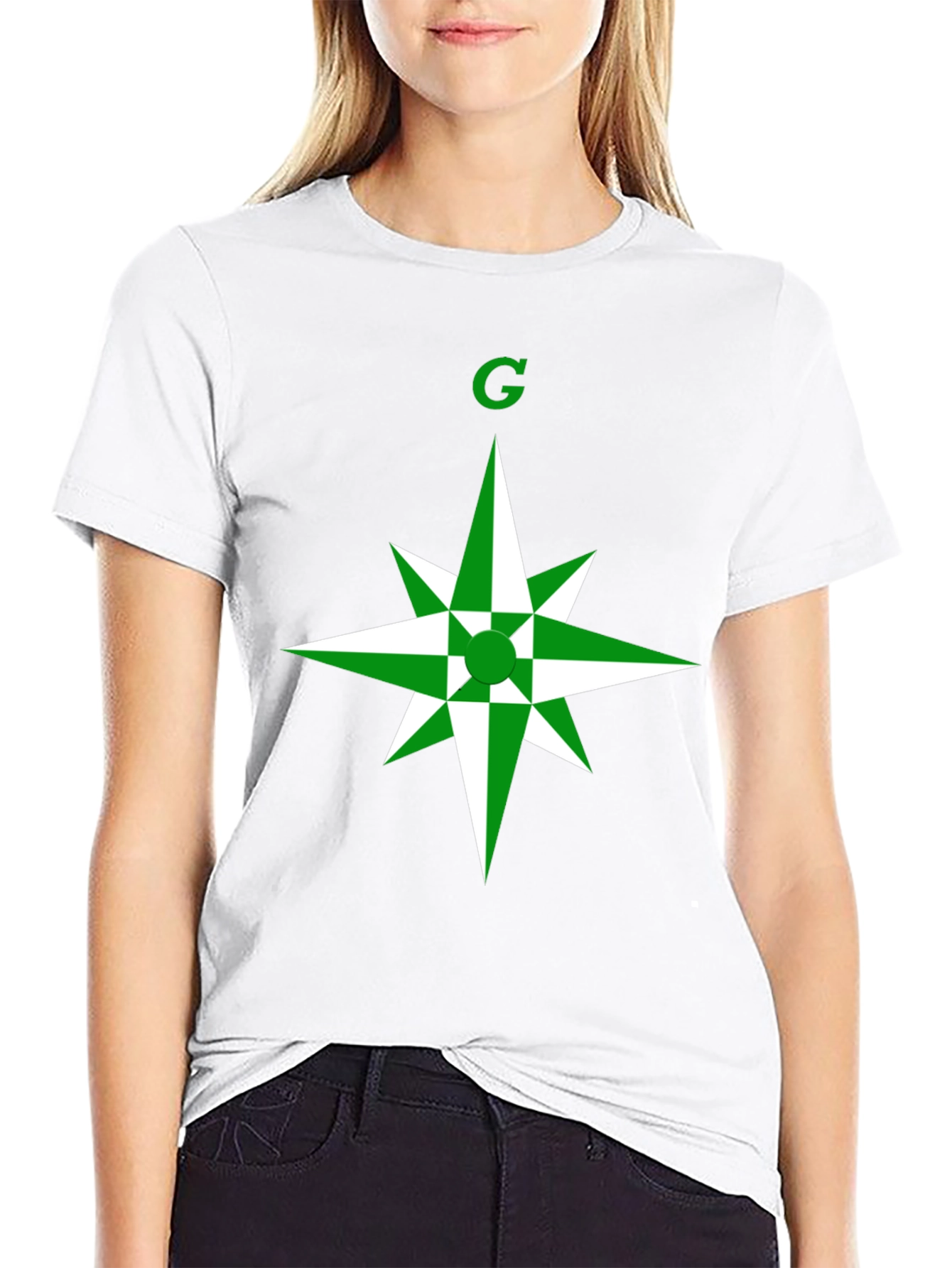 Green Star Graphic T-Shirt - Modern Casual Wear