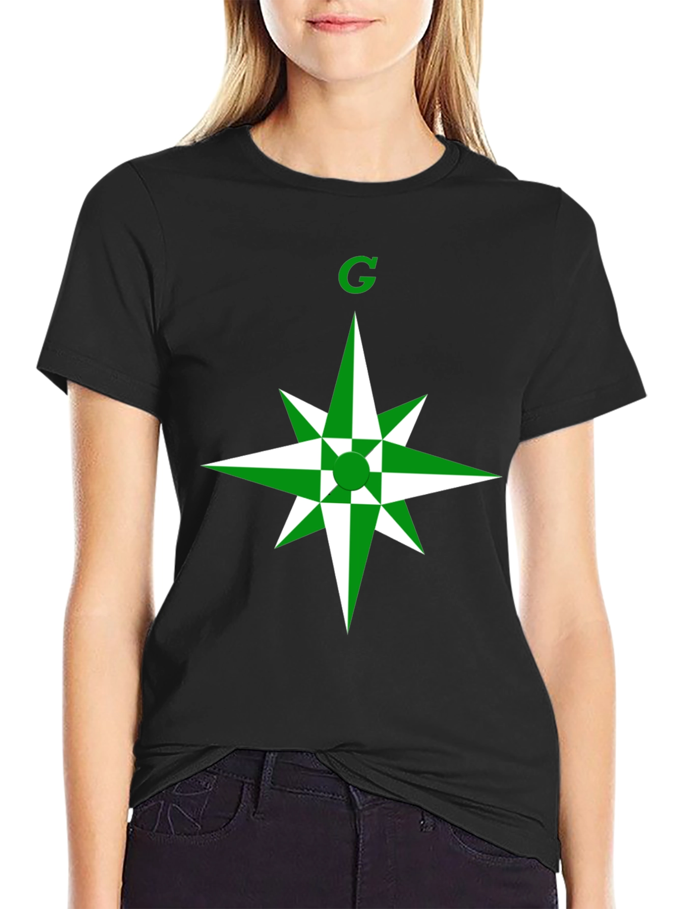 Green Star Graphic T-Shirt - Modern Casual Wear