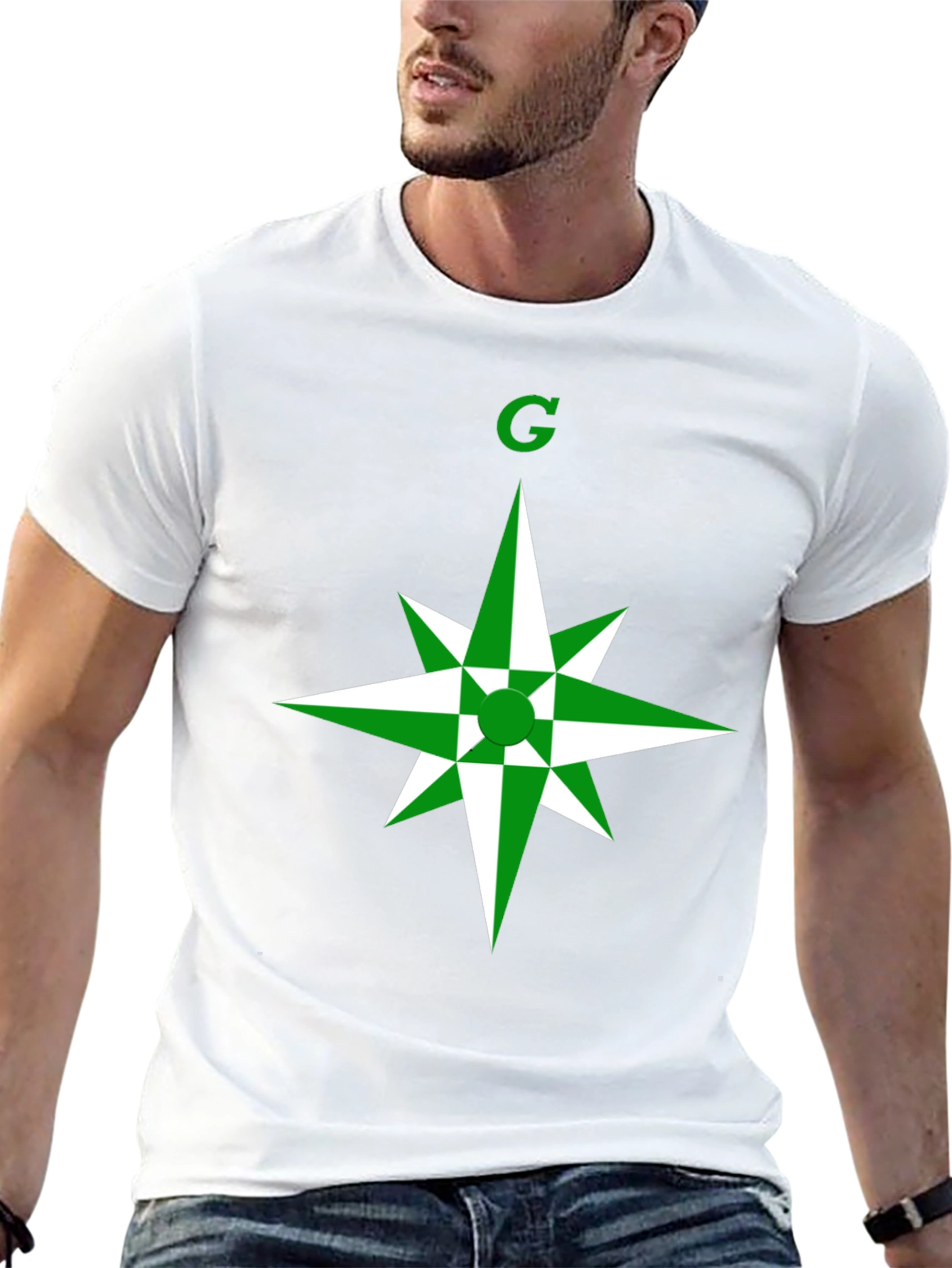 Green Star Graphic T-Shirt - Modern Casual Wear