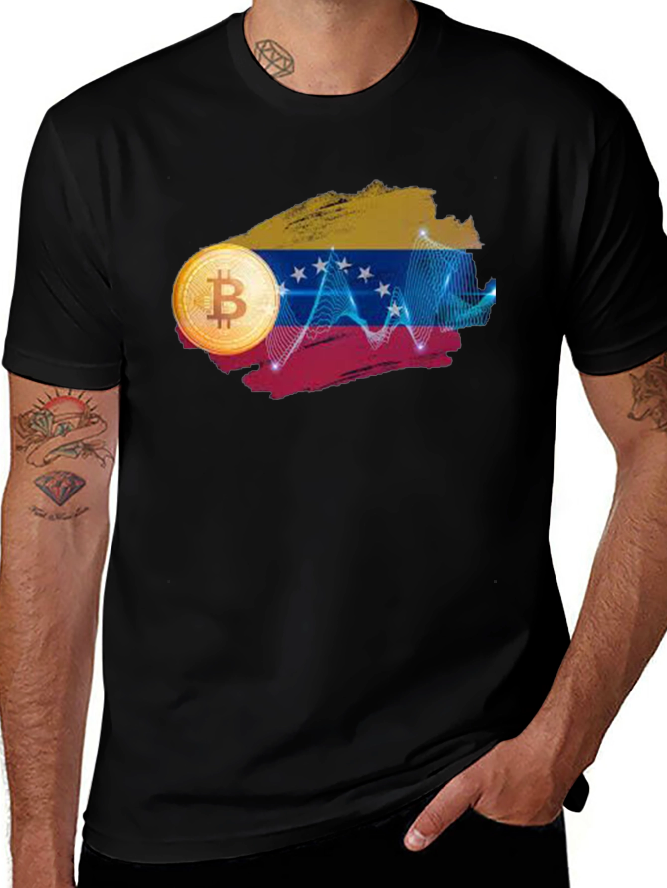 Venezuela Bitcoin Graphic Tee - Crypto Currency T-Shirt